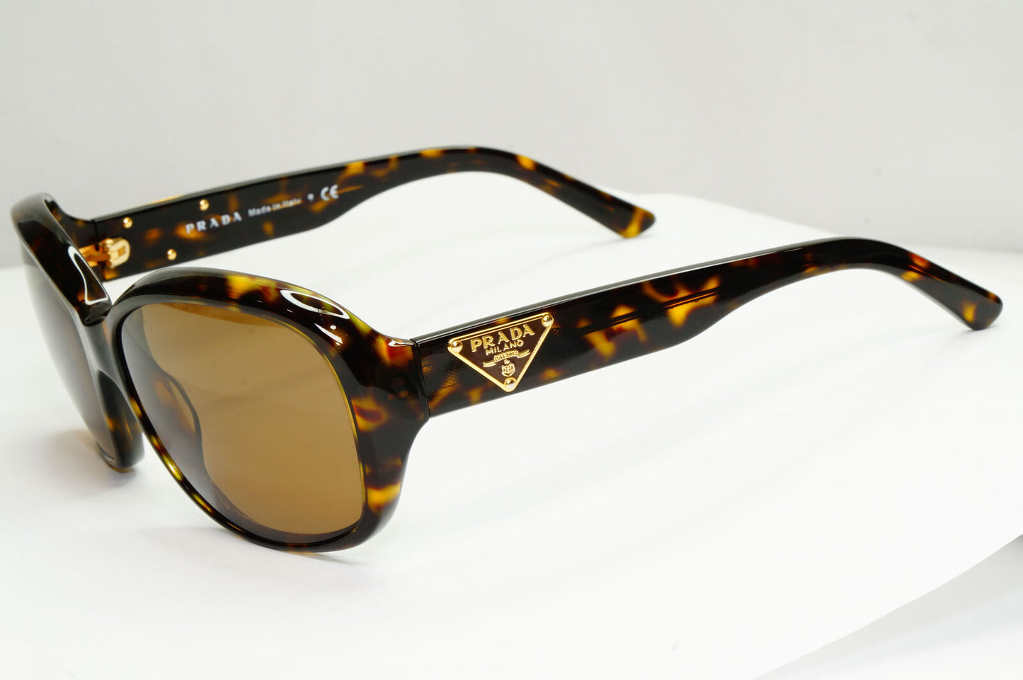 Prada 2011 Triangle Logo Sunglasses Brown Gold PR10MS SPR 10M 2AU-8C1 141122