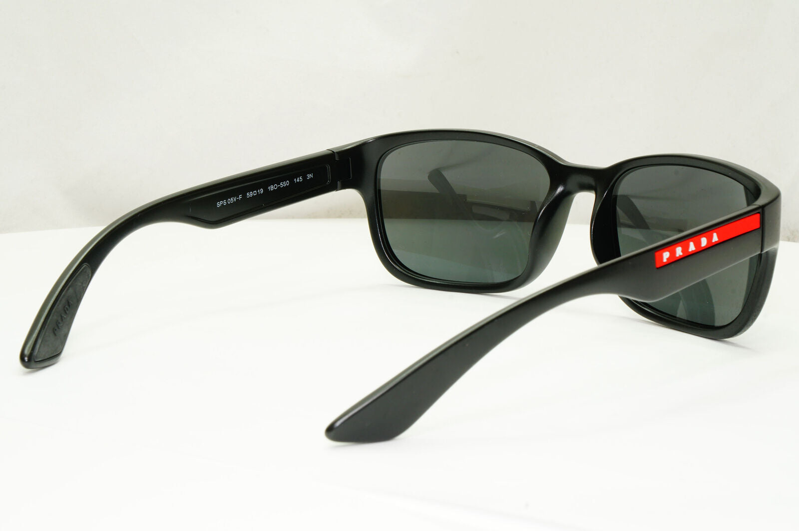 Prada Sunglasses Black Demishiny Square Sport PS05VS SPS 05V-F 1BO-5S0 59mm
