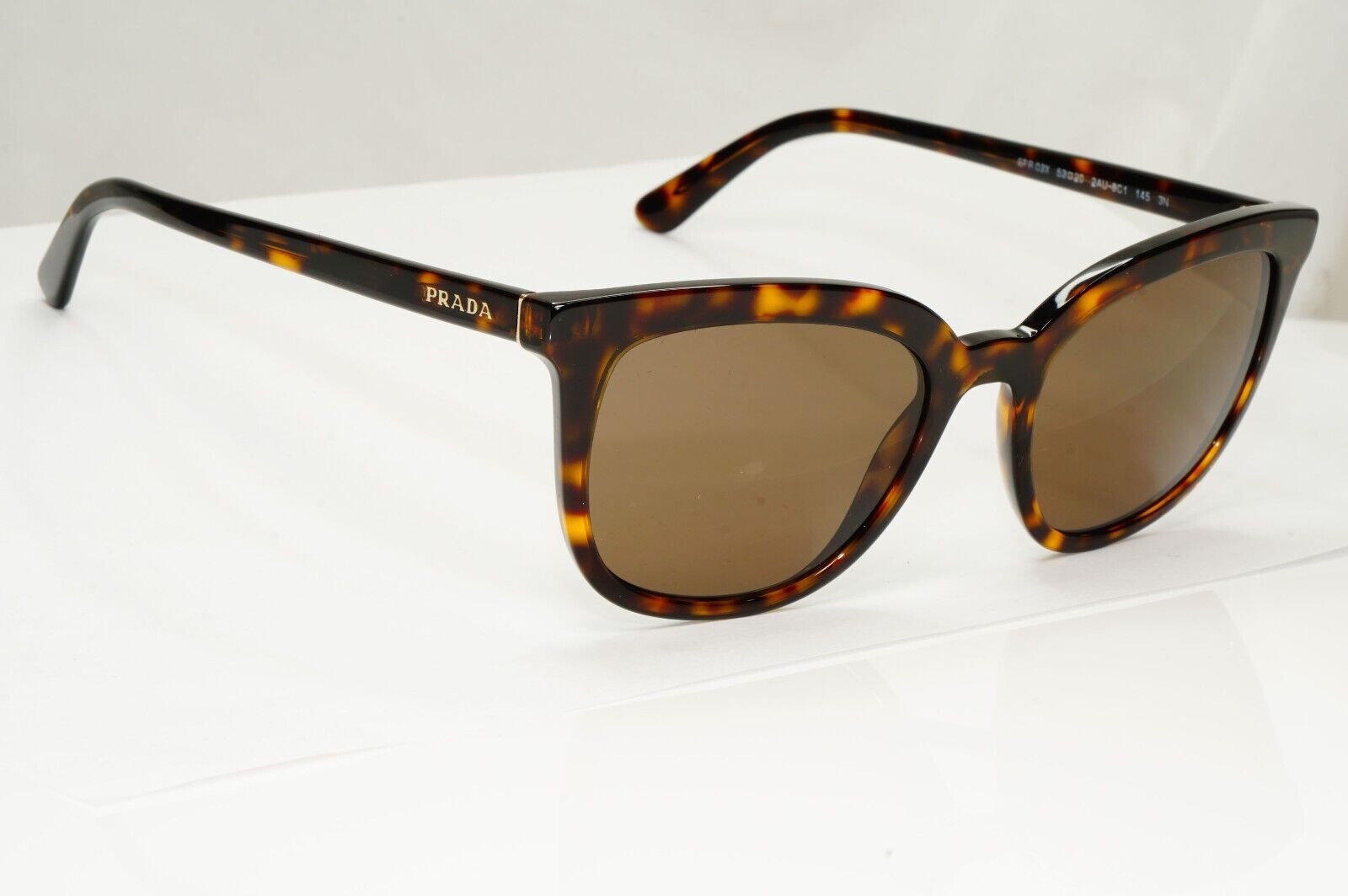 Prada Sunglasses Brown Tortoiseshell Square PR03XS SPR 03X 2AU-8C1 53mm