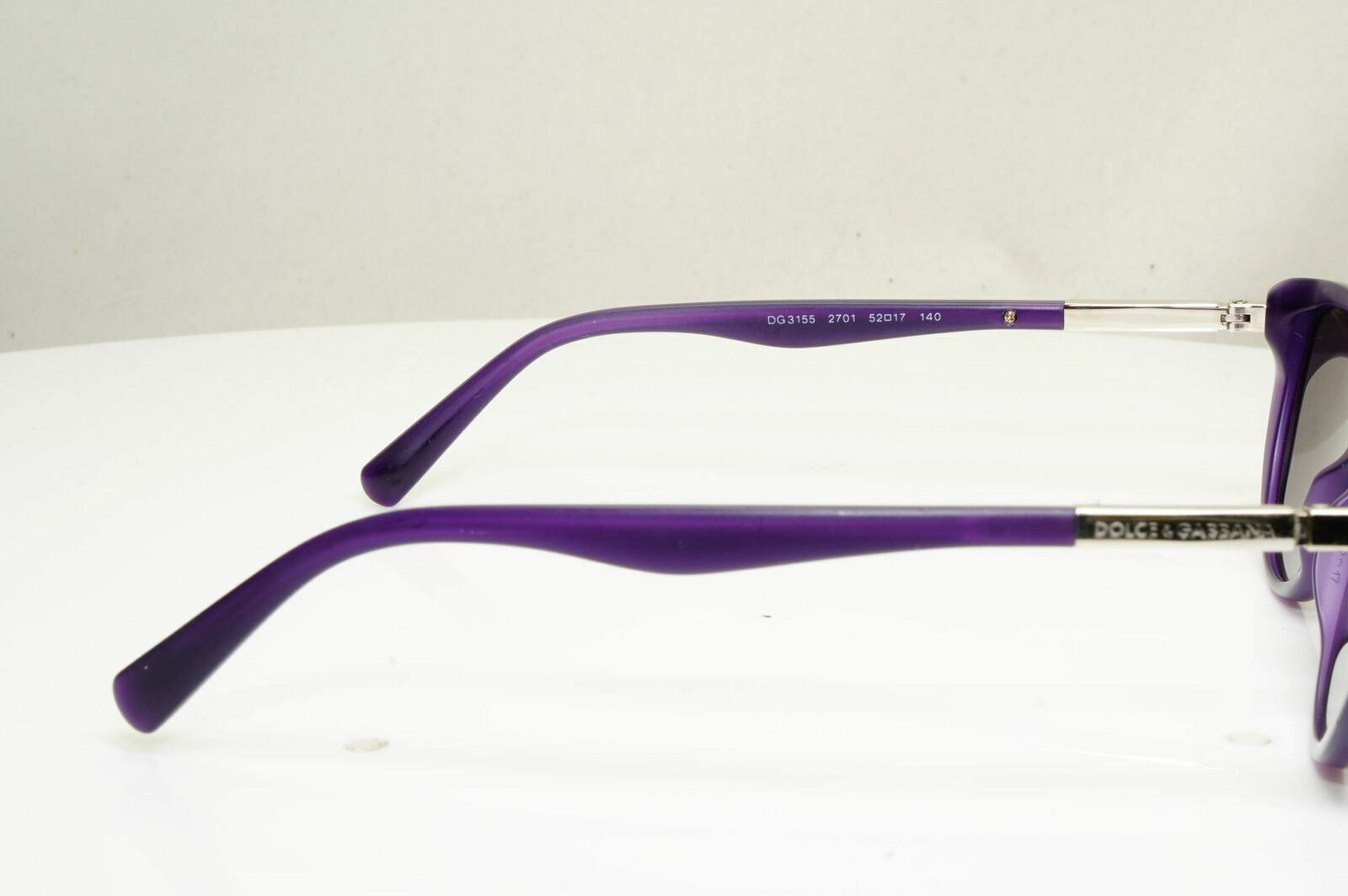 Dolce & Gabbana Sunglasses Violet Purple Gold Womens D&G 3155 2701 30419