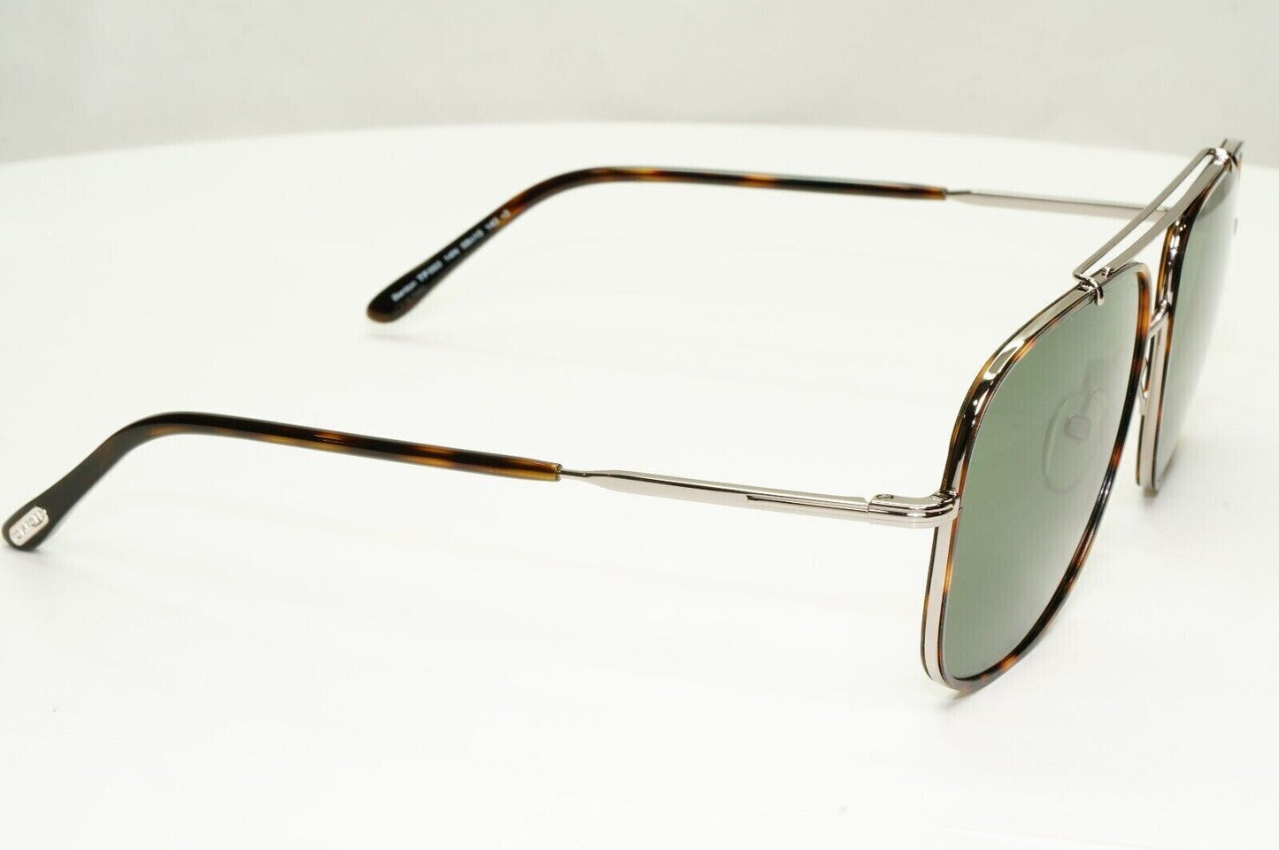 Tom Ford Sunglasses Benton Silver Ruthenium Green Pilot TF 693 14N FT0693 [a]