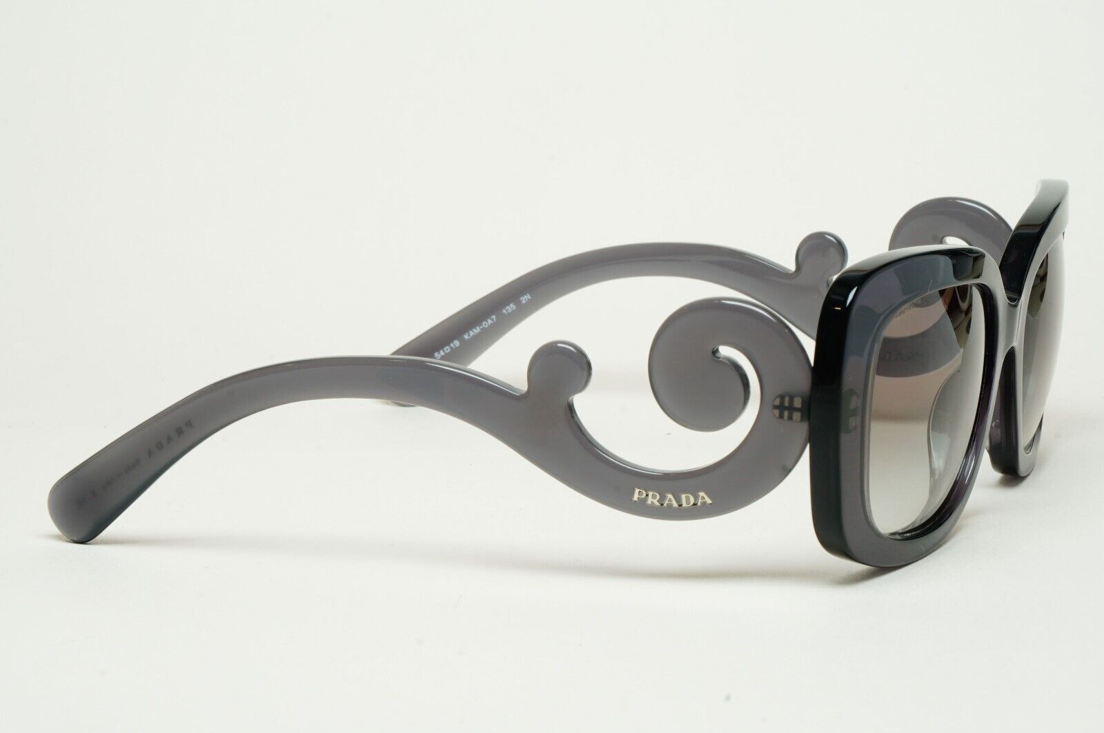 Prada Sunglasses Baroque Swirl Grey Transparent PR27OS SPR 27O KAM-0A7 250125