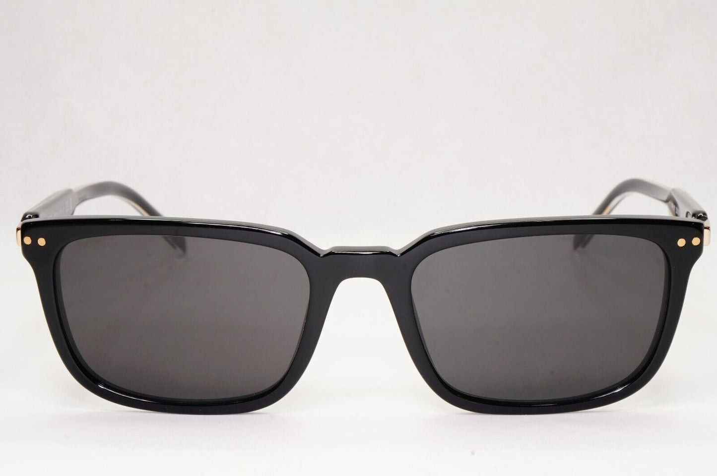 Prada Sunglasses Black Gold Square Glossy Fashion PR13YV VPR 13Y AAV-1O1 53mm