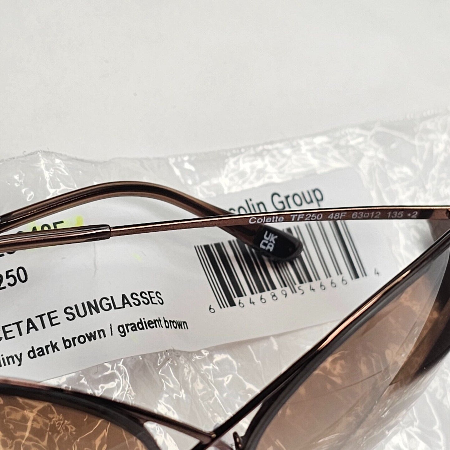Tom Ford Sunglasses Colette Brown Gradient Bronze FT0250 TF 250 48F 63mm [A]