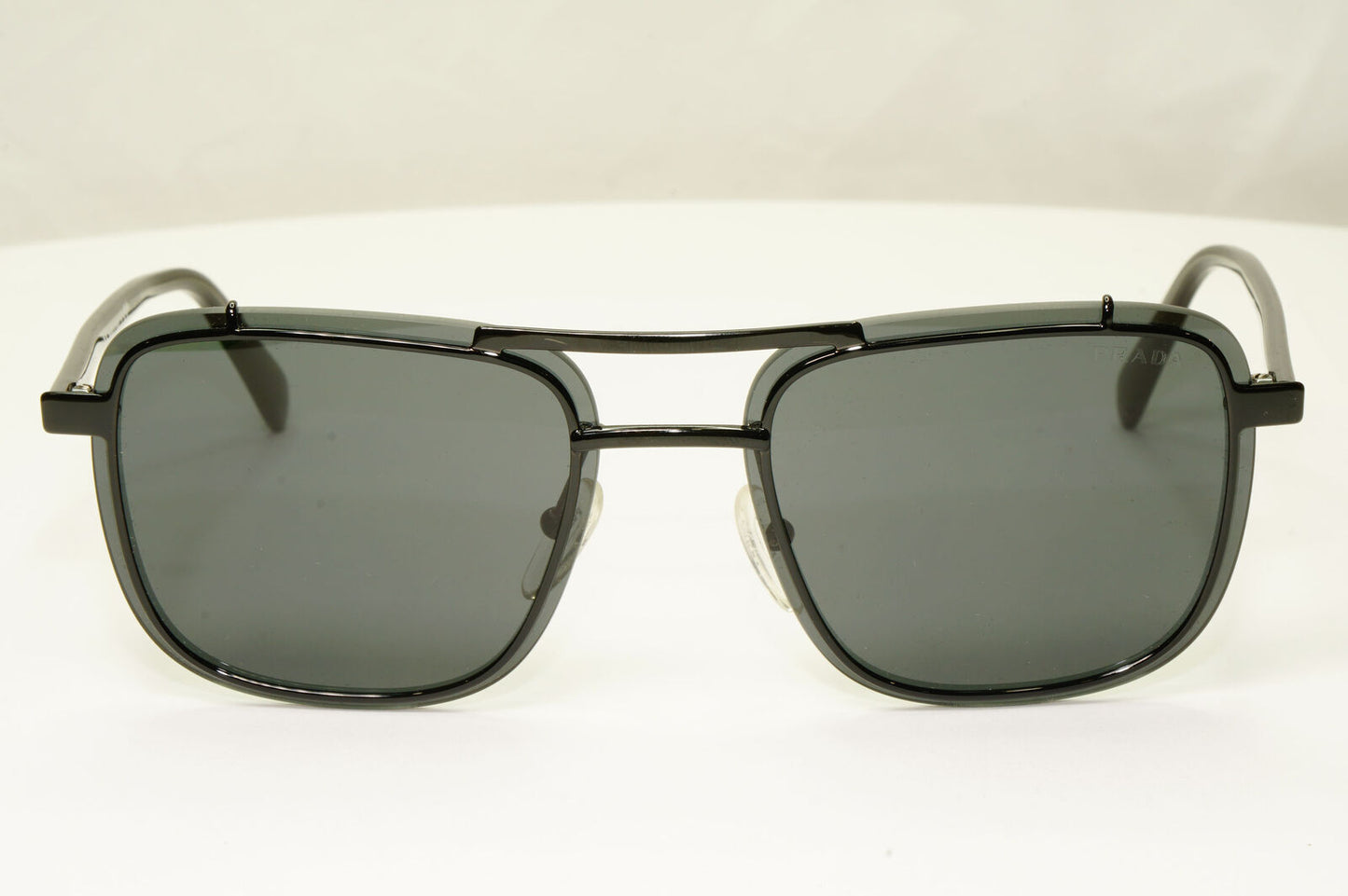 Prada Black Conceptual Sunglasses Runway Mens Square SPR 59U PR59US 1AB-5S0