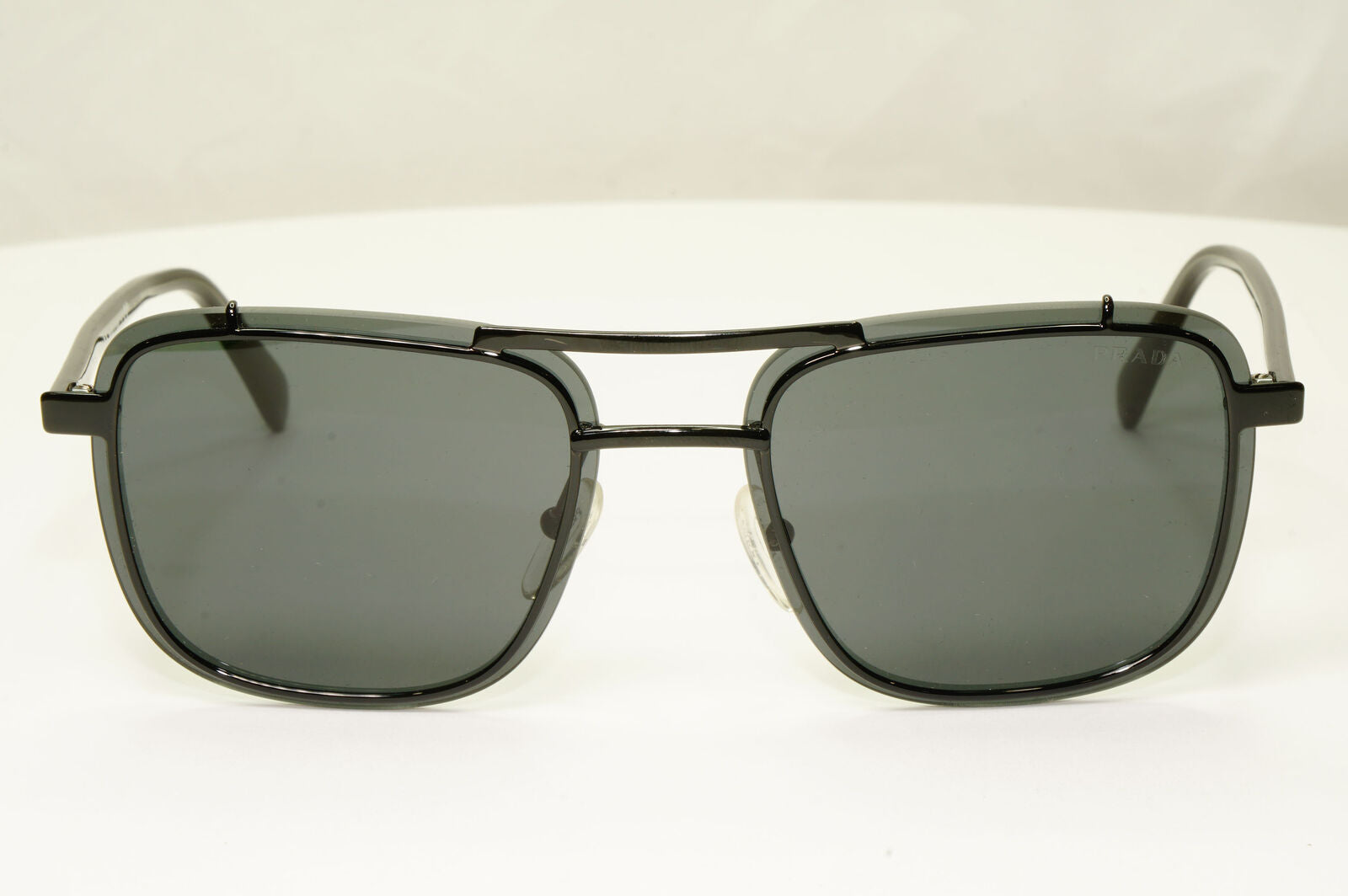 Prada Black Conceptual Sunglasses Runway Mens Square SPR 59U PR59US 1AB-5S0