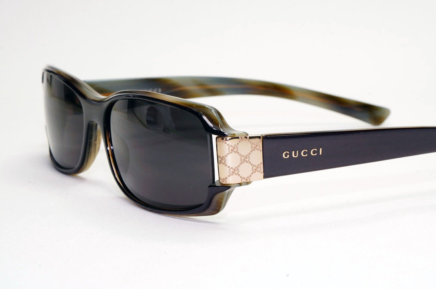 Gucci Sunglasses 1999 Vintage Black Grey Rectangle Small GG 2548/S NJ5 050824