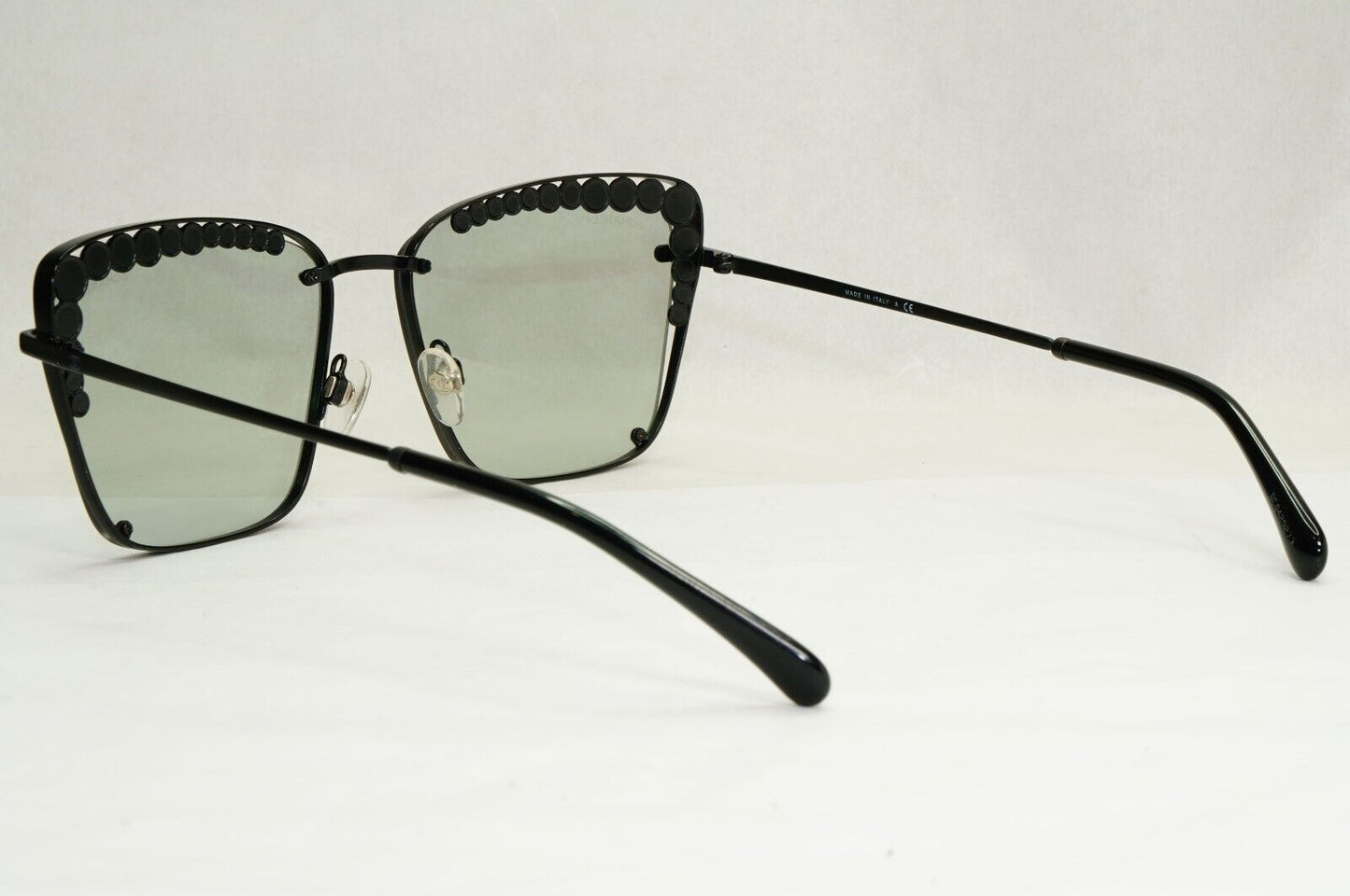 Chanel Sunglasses Pearl Black Square Metal Light Grey 4235-H c.101/87 57mm