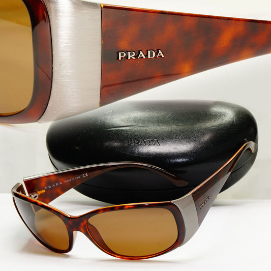 Prada 2005 Sunglasses Vintage Brown Tortoiseshell PR07GS SPR 07G 2AU-2Z1 190123