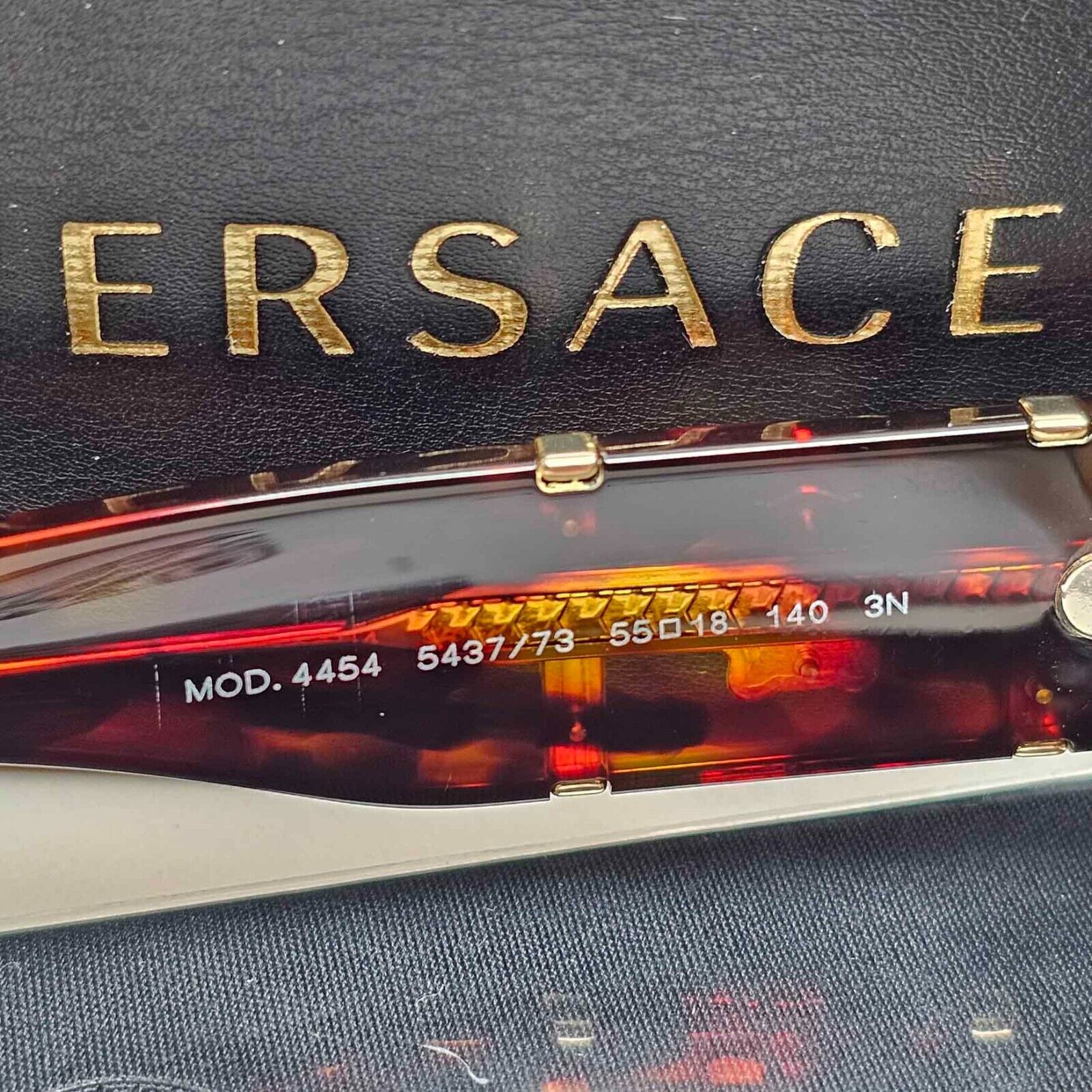 Versace Sunglasses Brown Gold Medusa Rectangle MOD VE 4454 5437/73 55mm