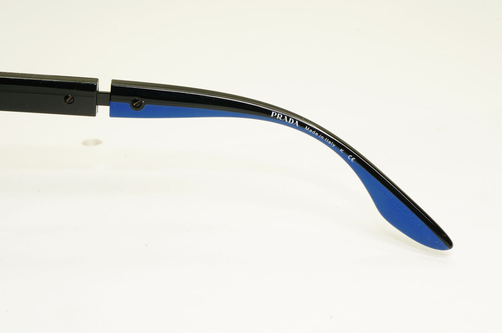 Prada Sunglasses Blue Black Square Red Stripe Mens SPS 04X 02S-06F PS04XS
