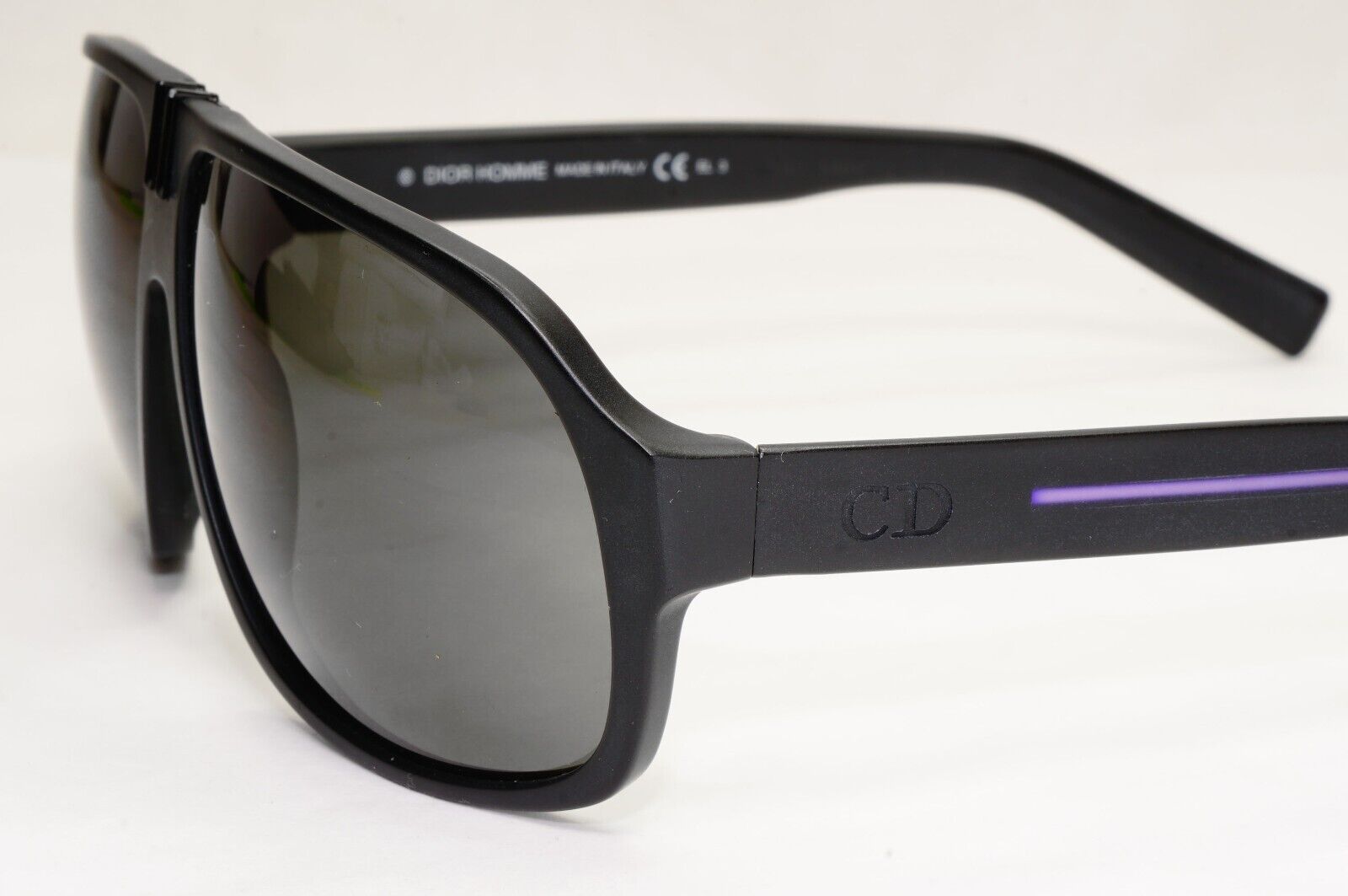 Dior Sunglasses 2014 Vintage Pilot Square Black Tie 131S WRDNR 64mm 121223