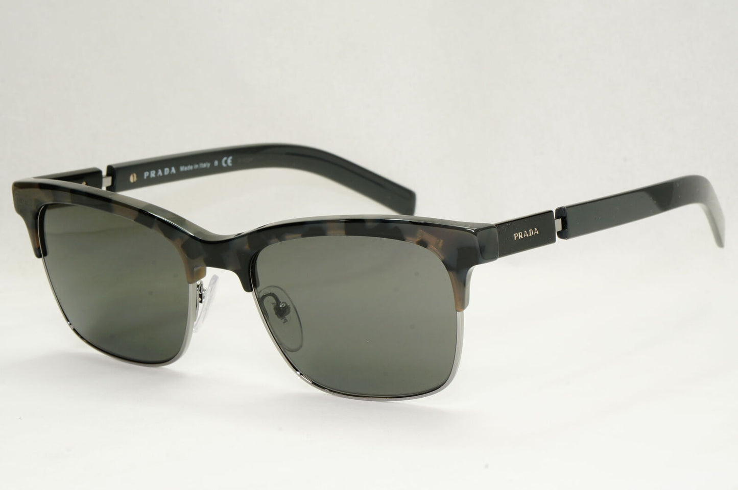 Prada Sunglasses Glass Lens Dark Grey Tortoise PR17XS SPR 17X 08A-09C 54mm