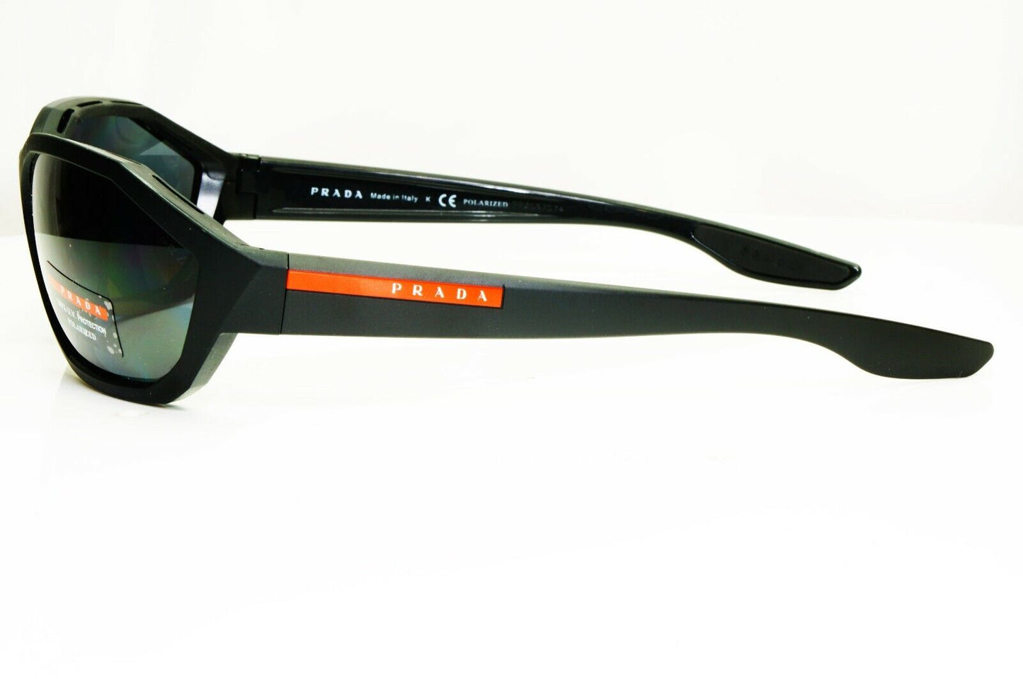 Authentic PRADA SS19 Mens Polarized Boxed Sunglasses Black SPS 04U 1BO-5Z1 27451