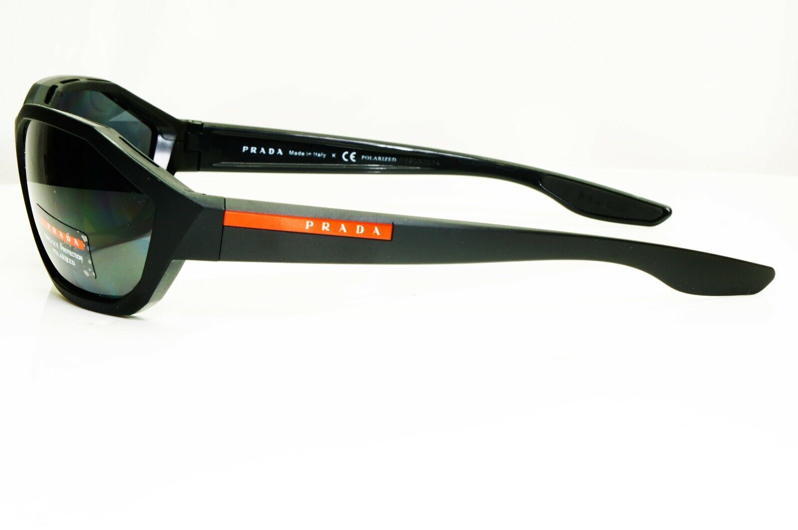 Authentic PRADA SS19 Mens Polarized Boxed Sunglasses Black SPS 04U 1BO-5Z1 27451