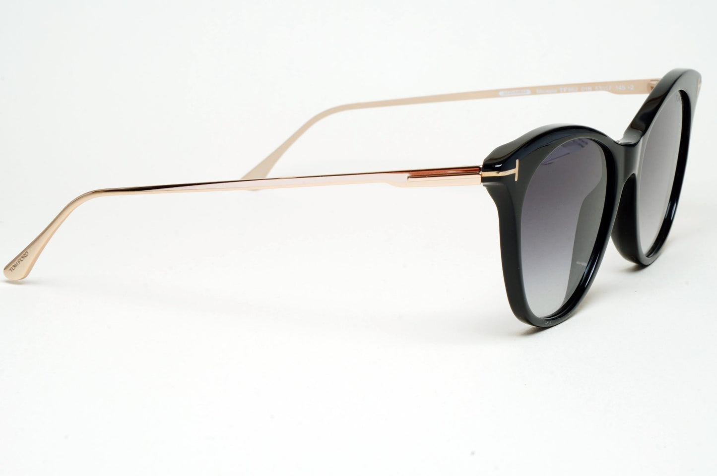Tom Ford Sunglasses Micaela Black Gold Grey Smoke FT0662 TF 662 01B 53mm