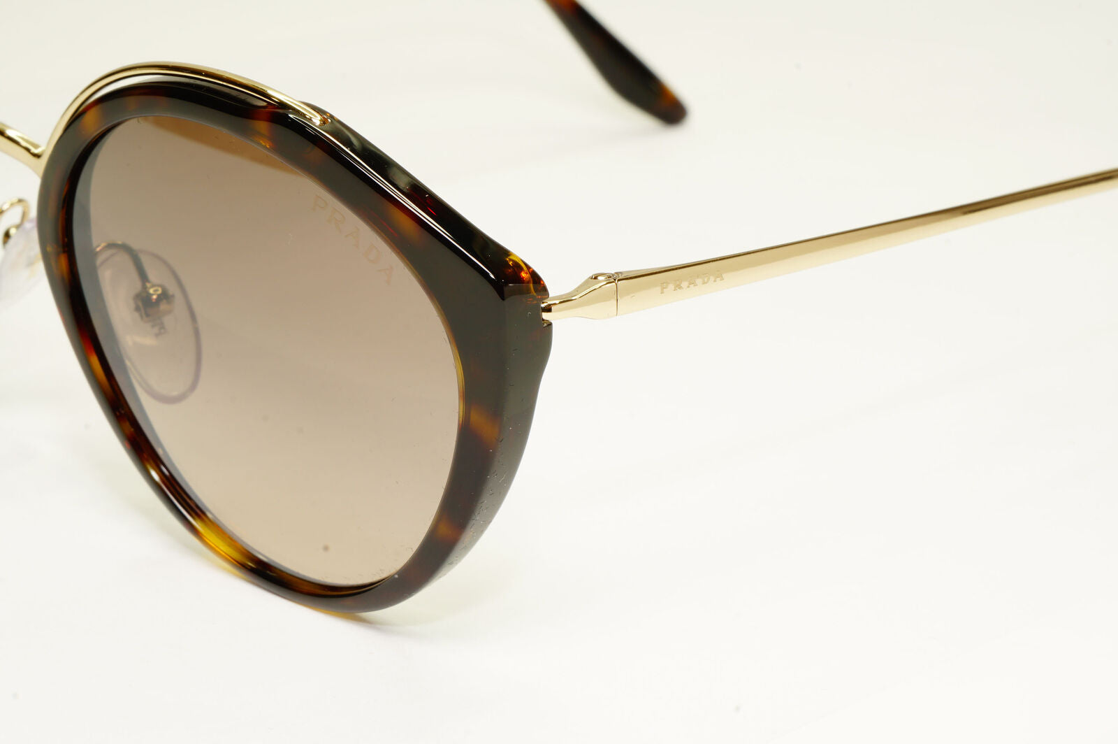 Prada Womens Gold Brown Cinema Collection Havana Sunglasses SPR 18U 2AU-4P0