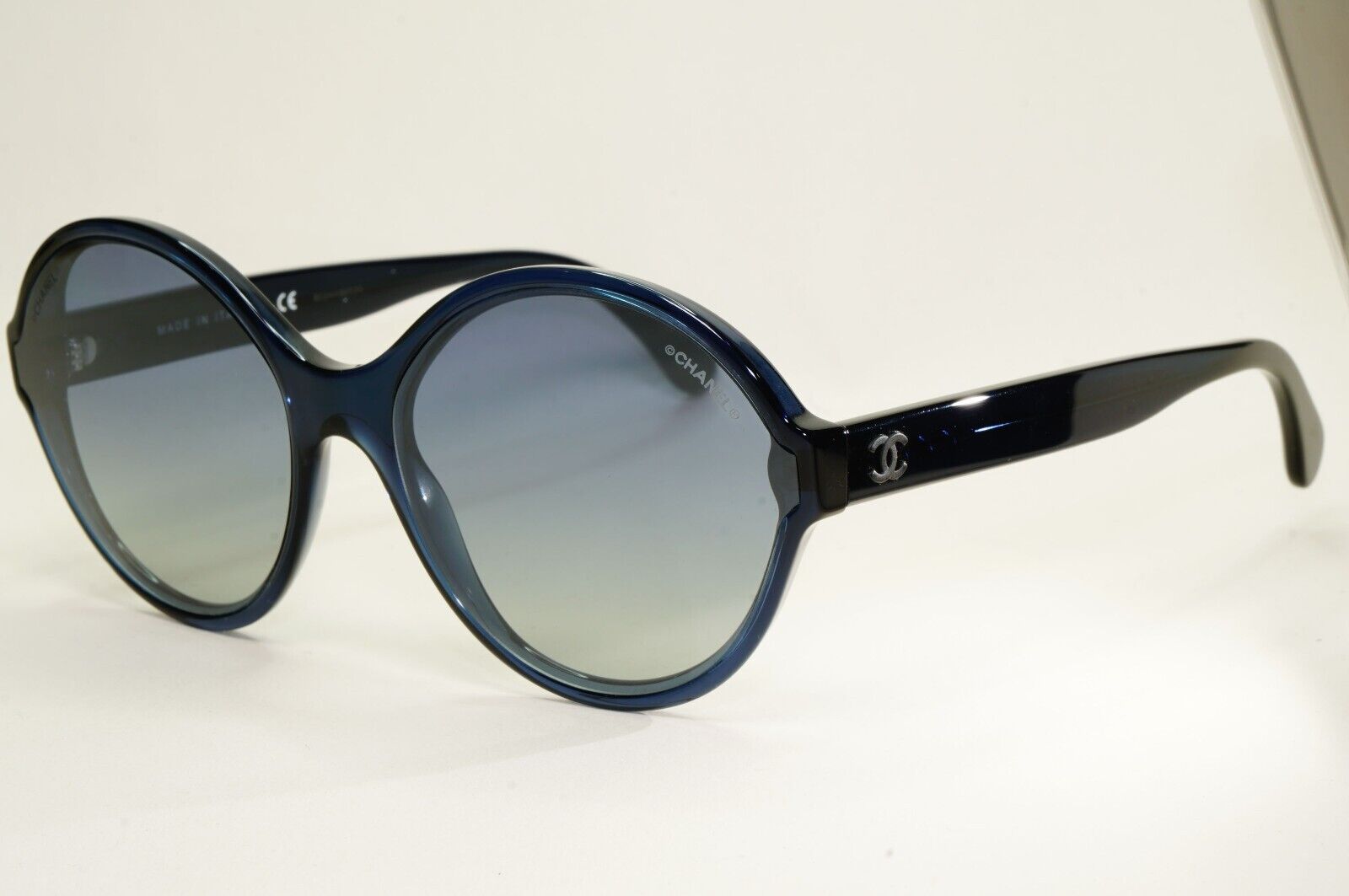Chanel Sunglasses Dark Blue Gradient Round 5387 c.1390/1G 58mm