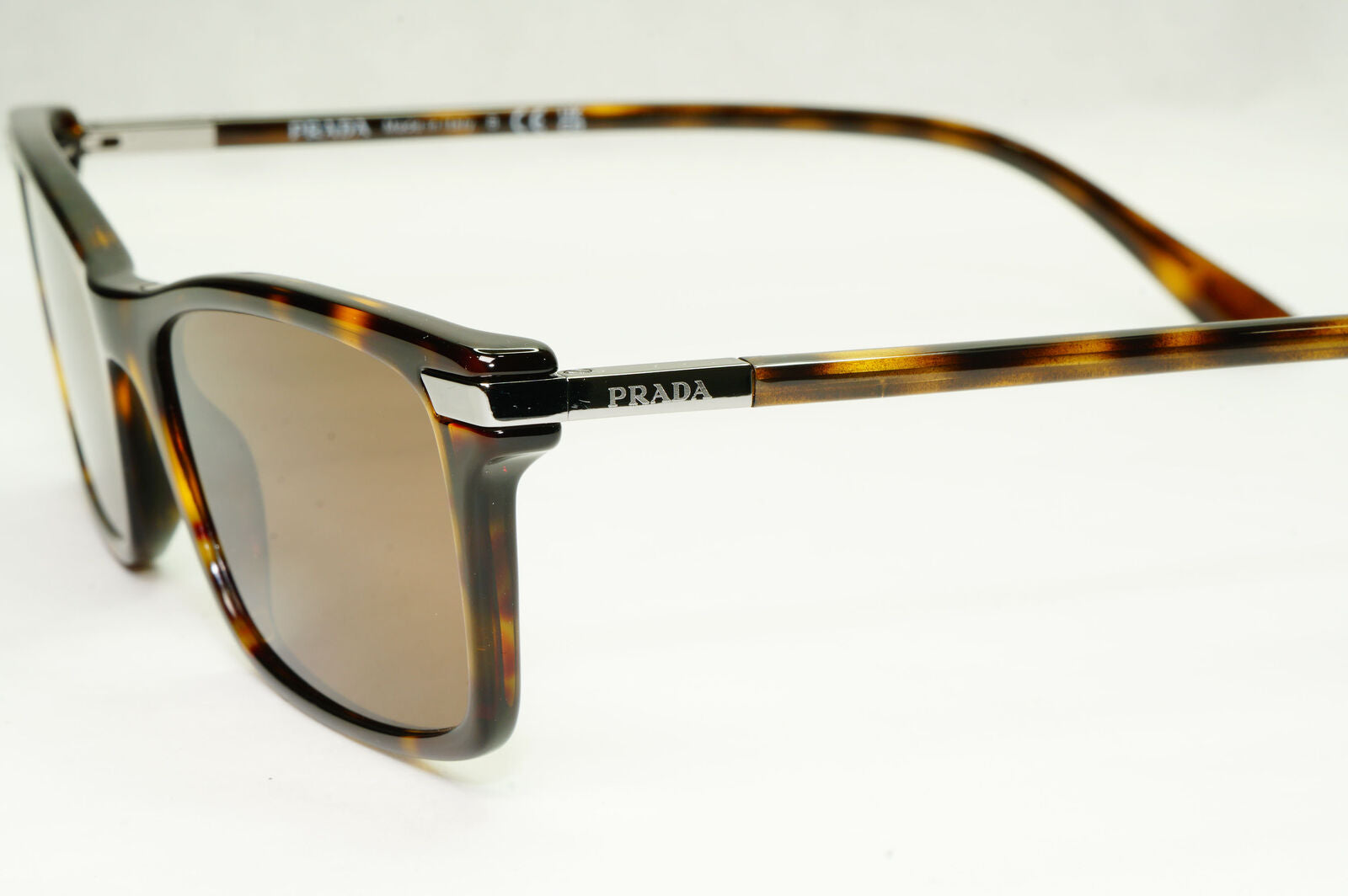 Prada Sunglasses Brown Havana Rectangle Tortoise PR03YV VPR 03Y 2AU-1O1 54mm
