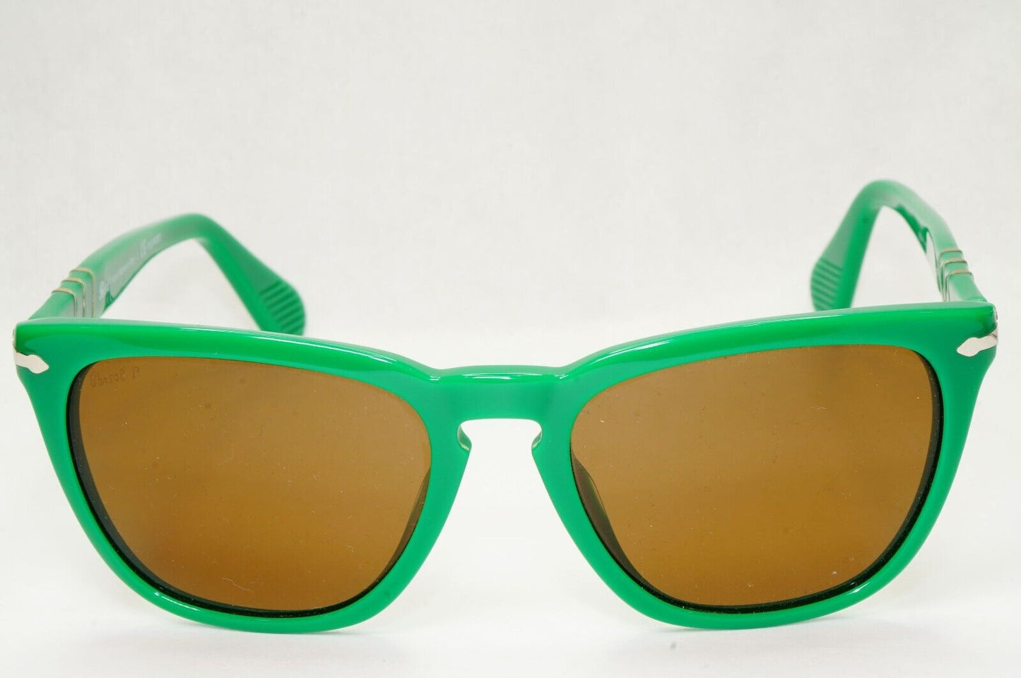 Persol Sunglasses 2012 Capri Polarized Green Brown Square 3024-S 959/57 52mm