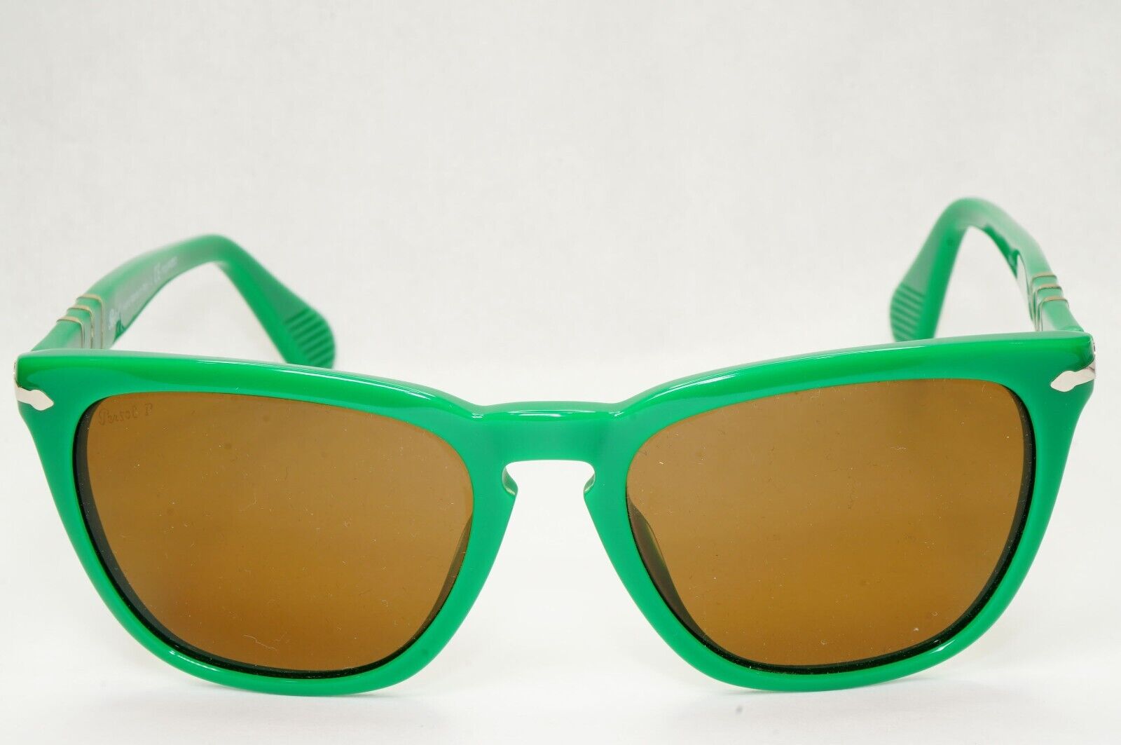 Persol Sunglasses 2012 Capri Polarized Green Brown Square 3024-S 959/57 52mm