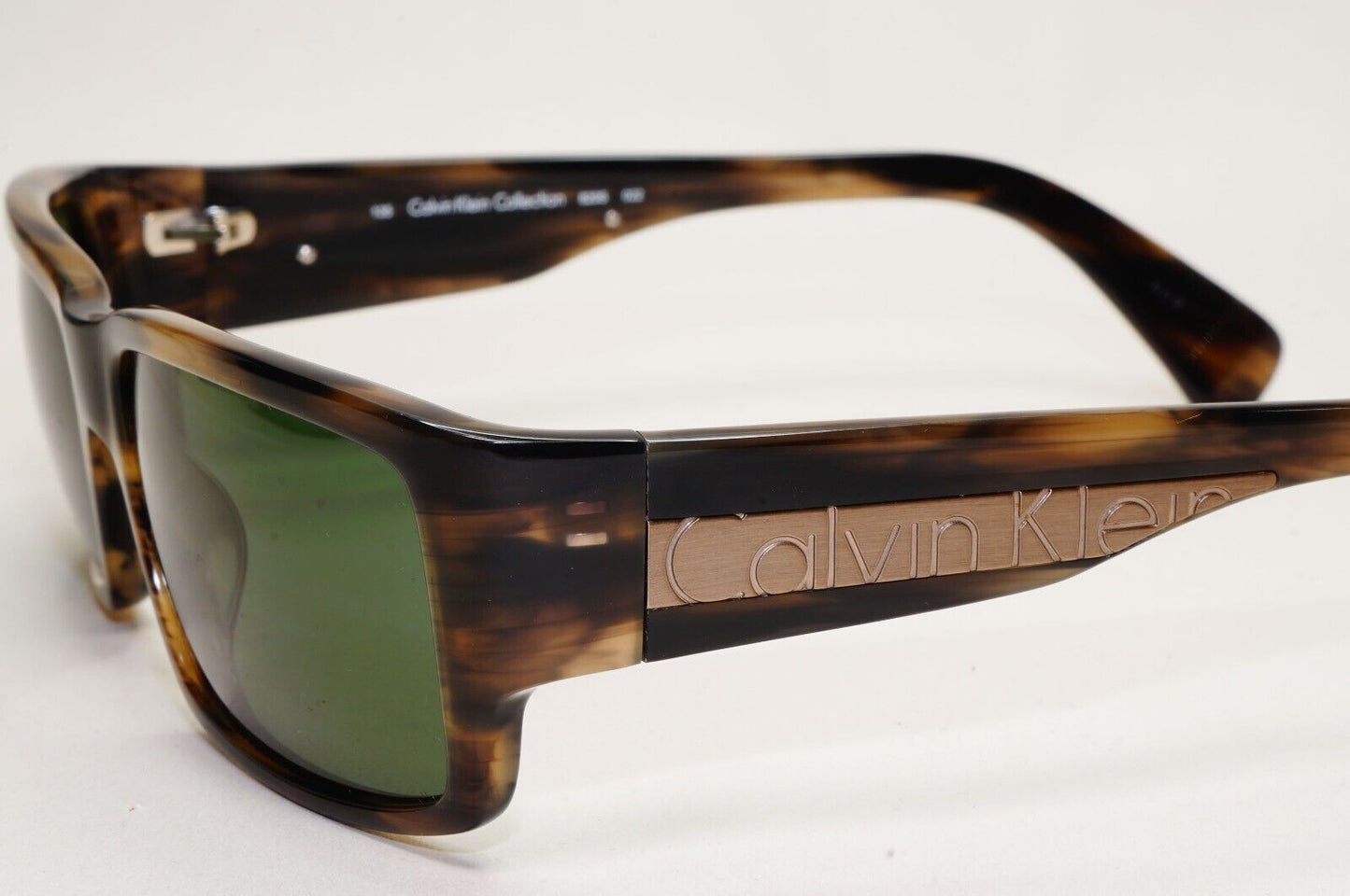 Calvin Klein Sunglasses 2005 Vintage Brown Green Square 829S 022 121124