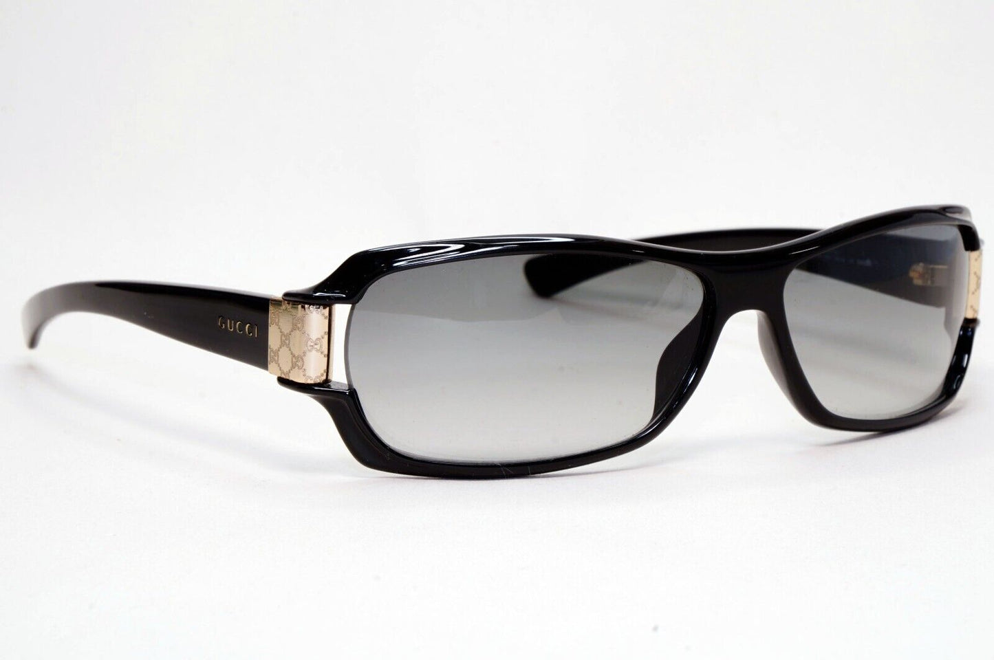 Gucci Sunglasses 2002 Vintage Black Grey Rectangle Unisex GG 2547/S PL4 131024
