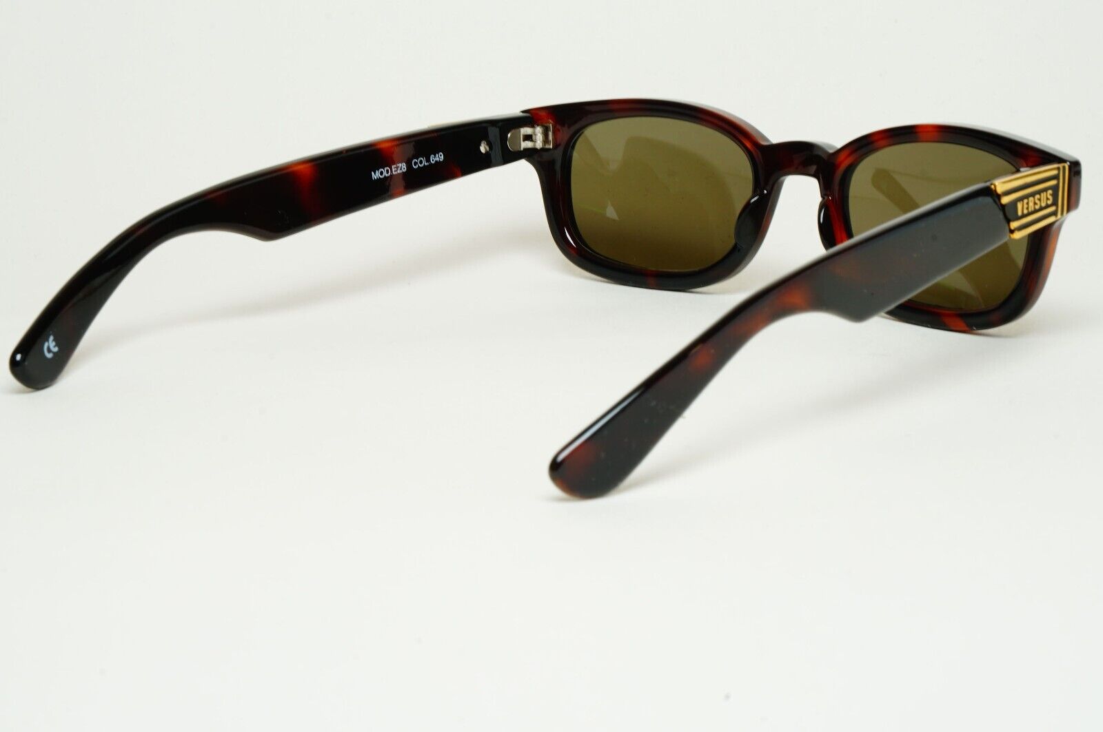 Versus Sunglasses 1996 by Gianni Versace Vintage Brown Gold MOD EZ8 COL 649