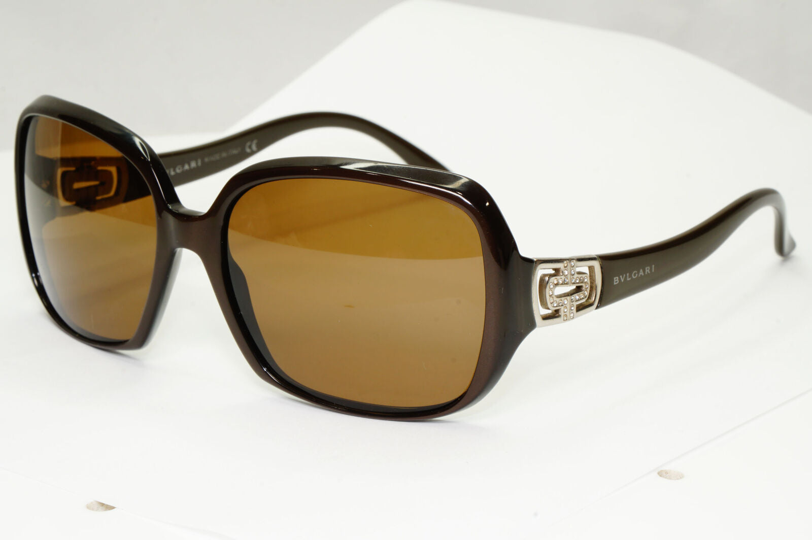 Bvlgari Diamante Brown Sunglasses Crystal Rhinestone 8020-B 897/13 091122