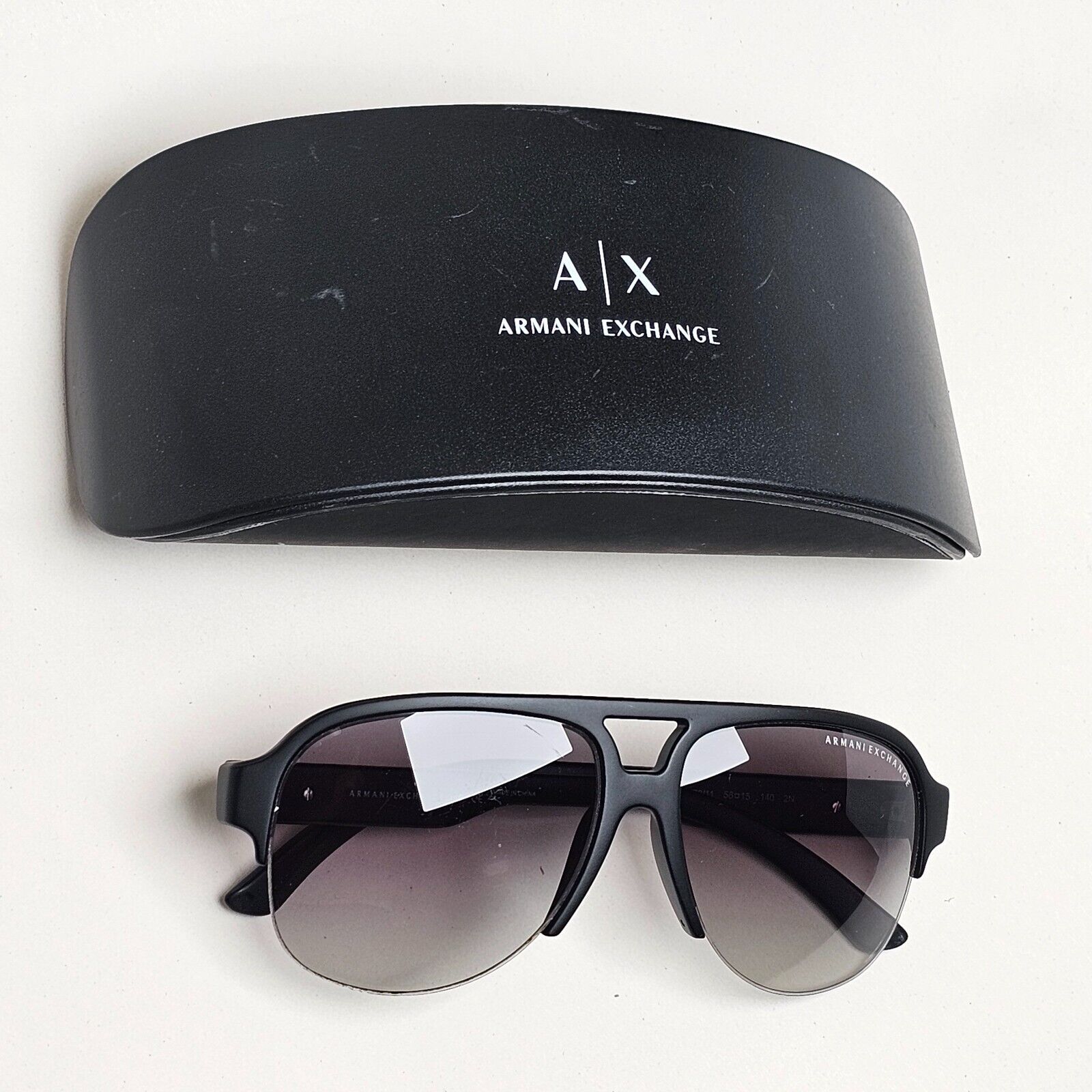 Armani Exchange Sunglasses 2015 Black Grey Pilot AX 4019 8078/11 221124