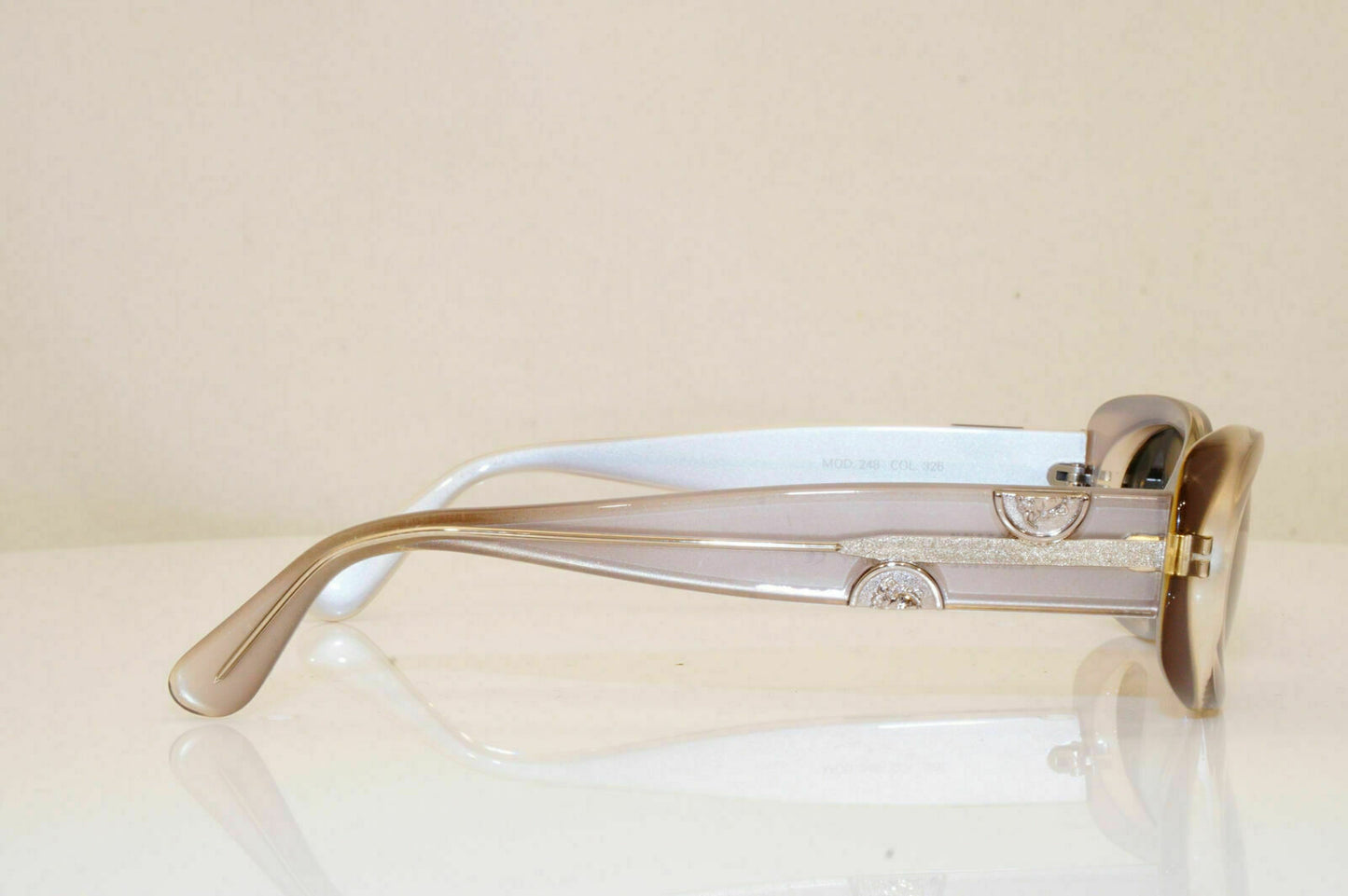 Authentic Gianni Versace 1996 Vintage Sunglasses Grey Medusa MOD 248 COL 326