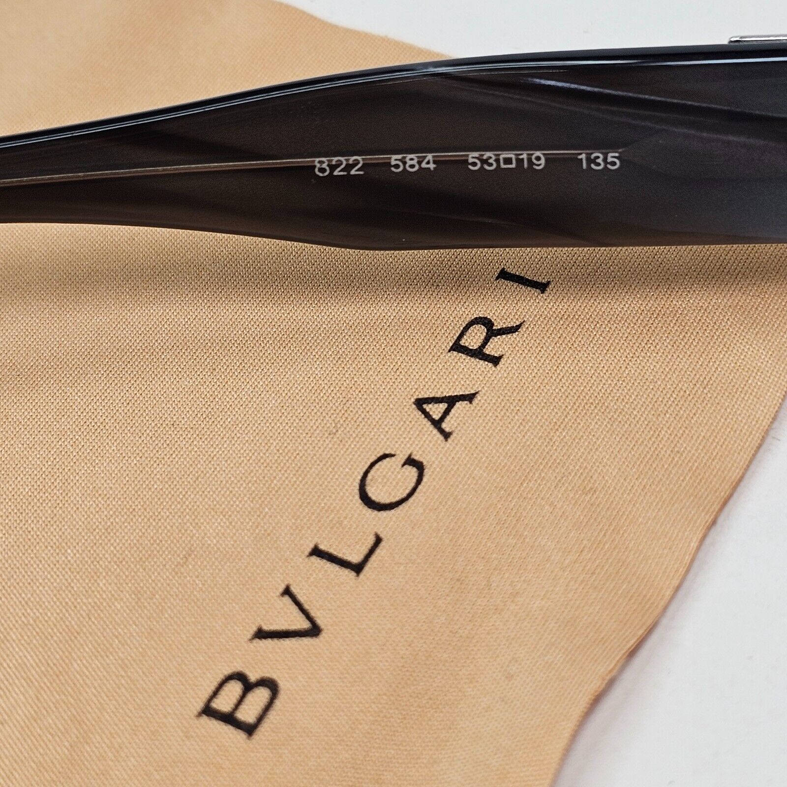 Bvlgari Sunglasses 2007 Vintage Rectangele Brown Dark Green Olive 822 584 091124