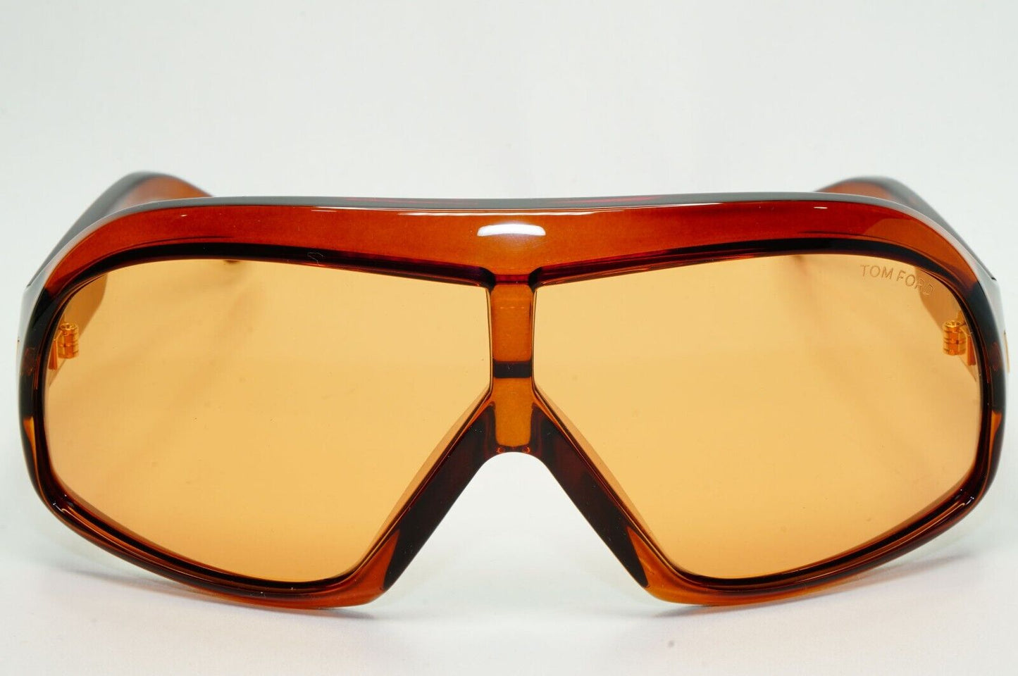 Tom Ford Sunglasses Cassius Brown Transparent Oversized Unisex FT0965 TF 965 45E