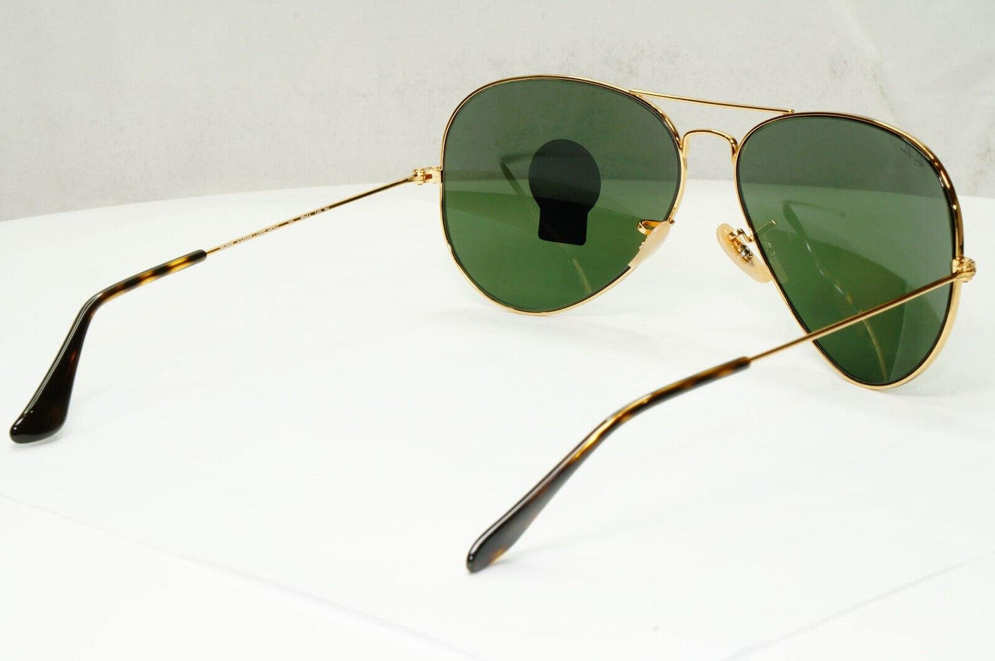 Ray-Ban Sunglasses Aviator Gold Arista Green G15 Large Metal RB 3025 181 62mm