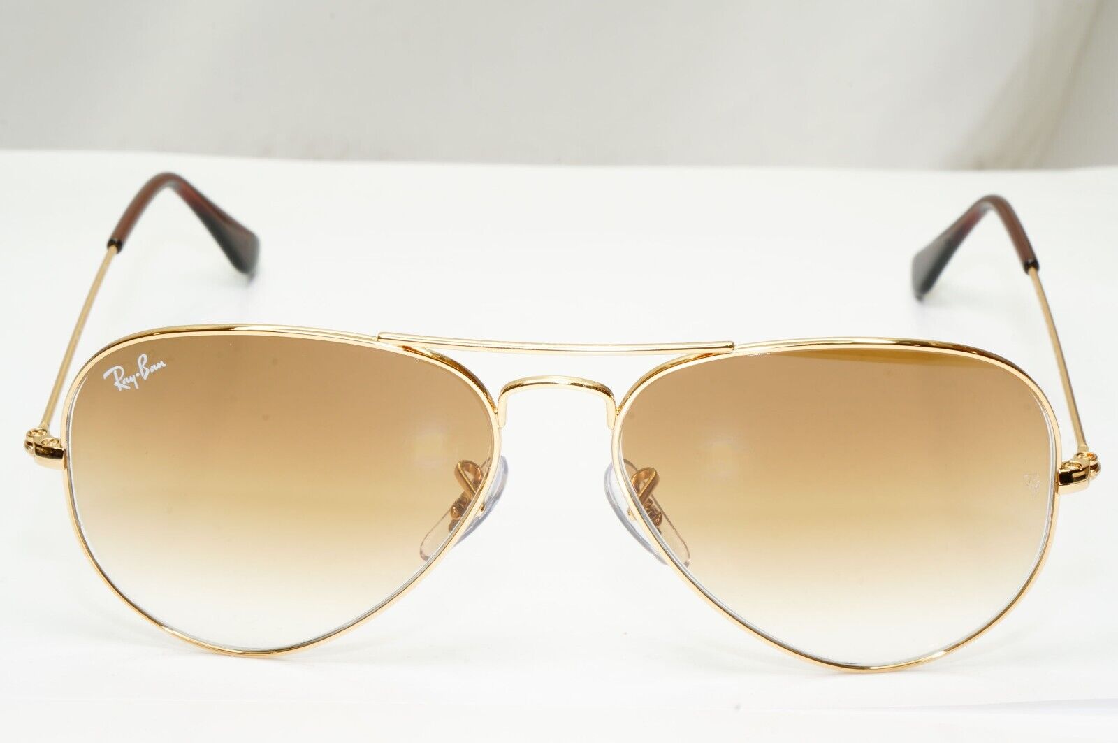 Ray-Ban Sunglasses Aviator Gold Brown Gradient RB 3025 Aviator 001/51 55mm Small