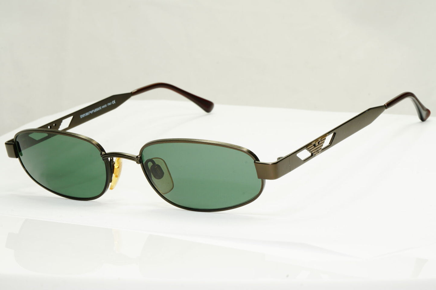 Emporio Armani Sunglasses 1997 Vintage Rectangle Bronze Green 034-S 924/29