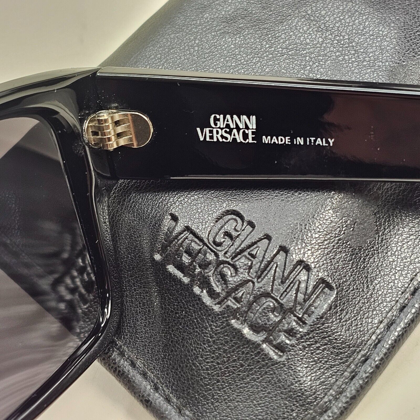 Gianni Versace Sunglasses 1993 Vintage Black Gold Medusa MOD 372 COL 852 091124
