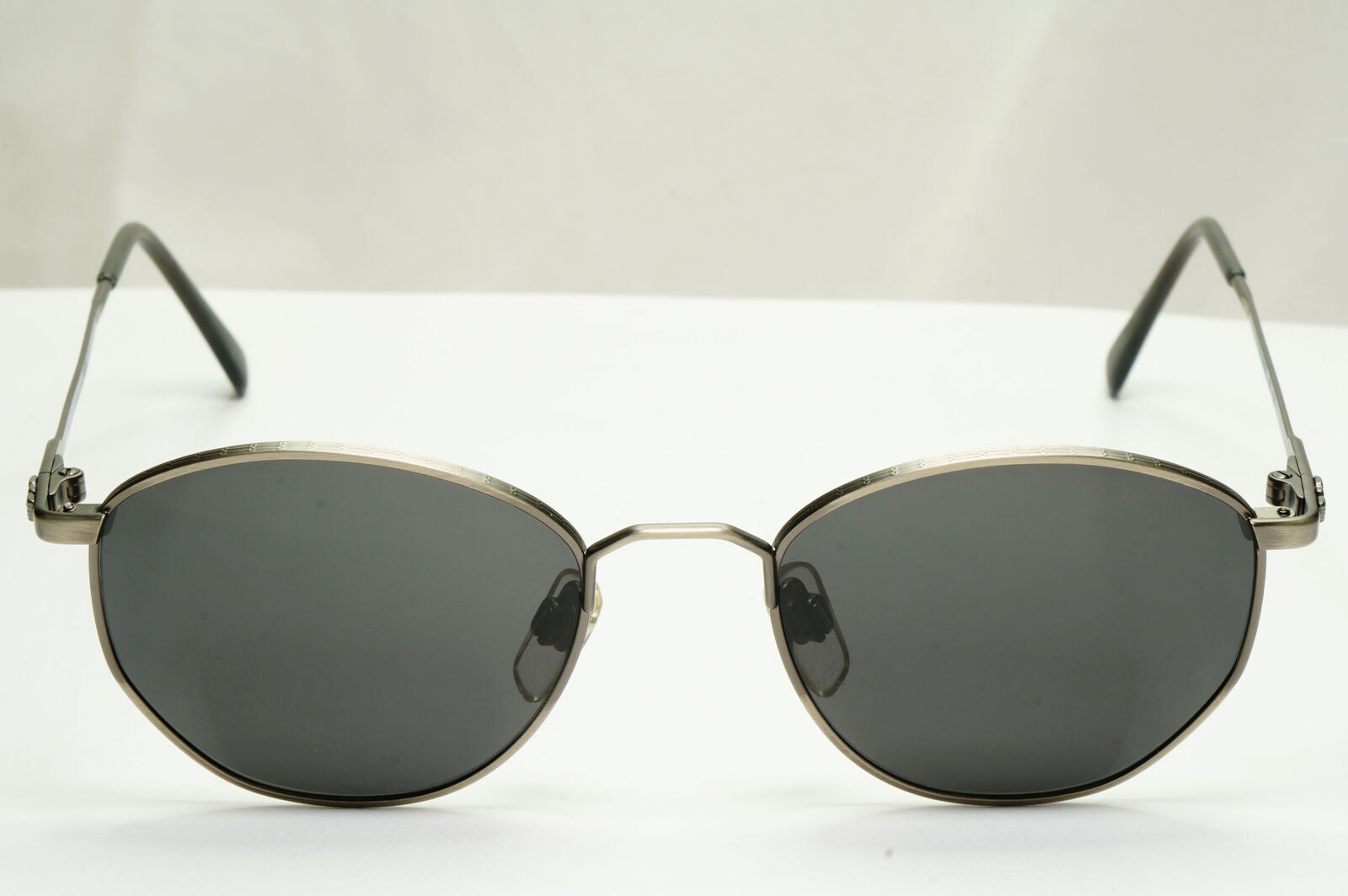 Emporio Armani Sunglasses 1997 Vintage Grey Gunmetal Black Round 031 915 48mm