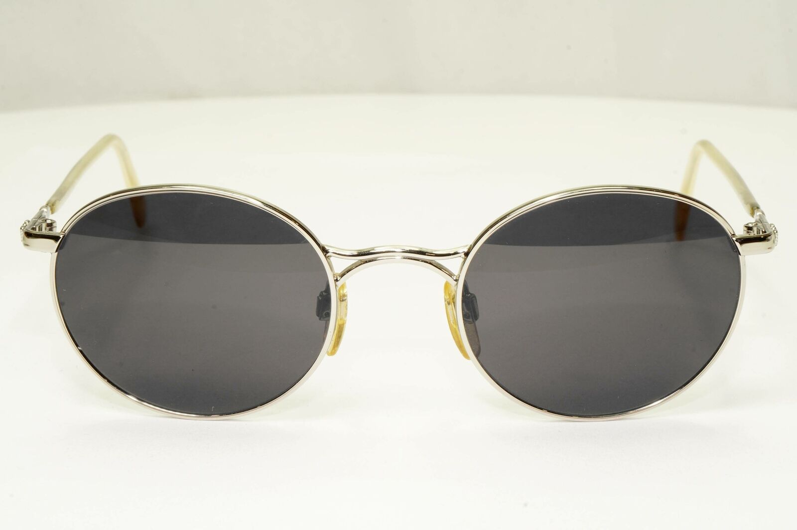 Emporio Armani 1997 Vintage Sunglasses Mens Womens Round Silver Black 059-S 707