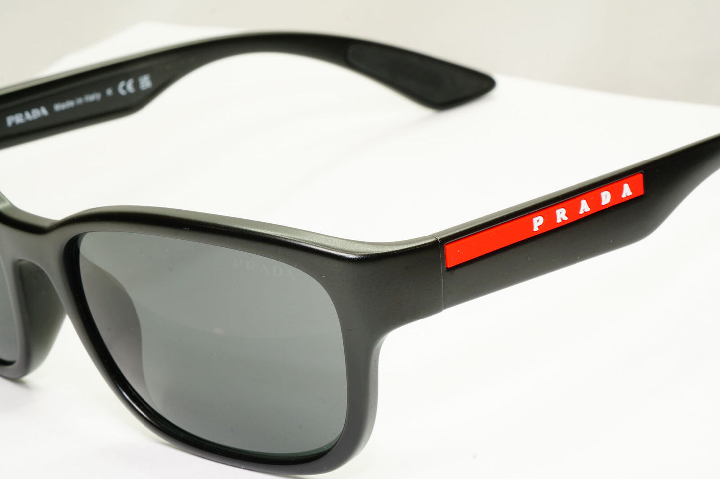 Prada Sunglasses Black Demishiny Square Sport PS05VS SPS 05V-F 1BO-5S0 59mm