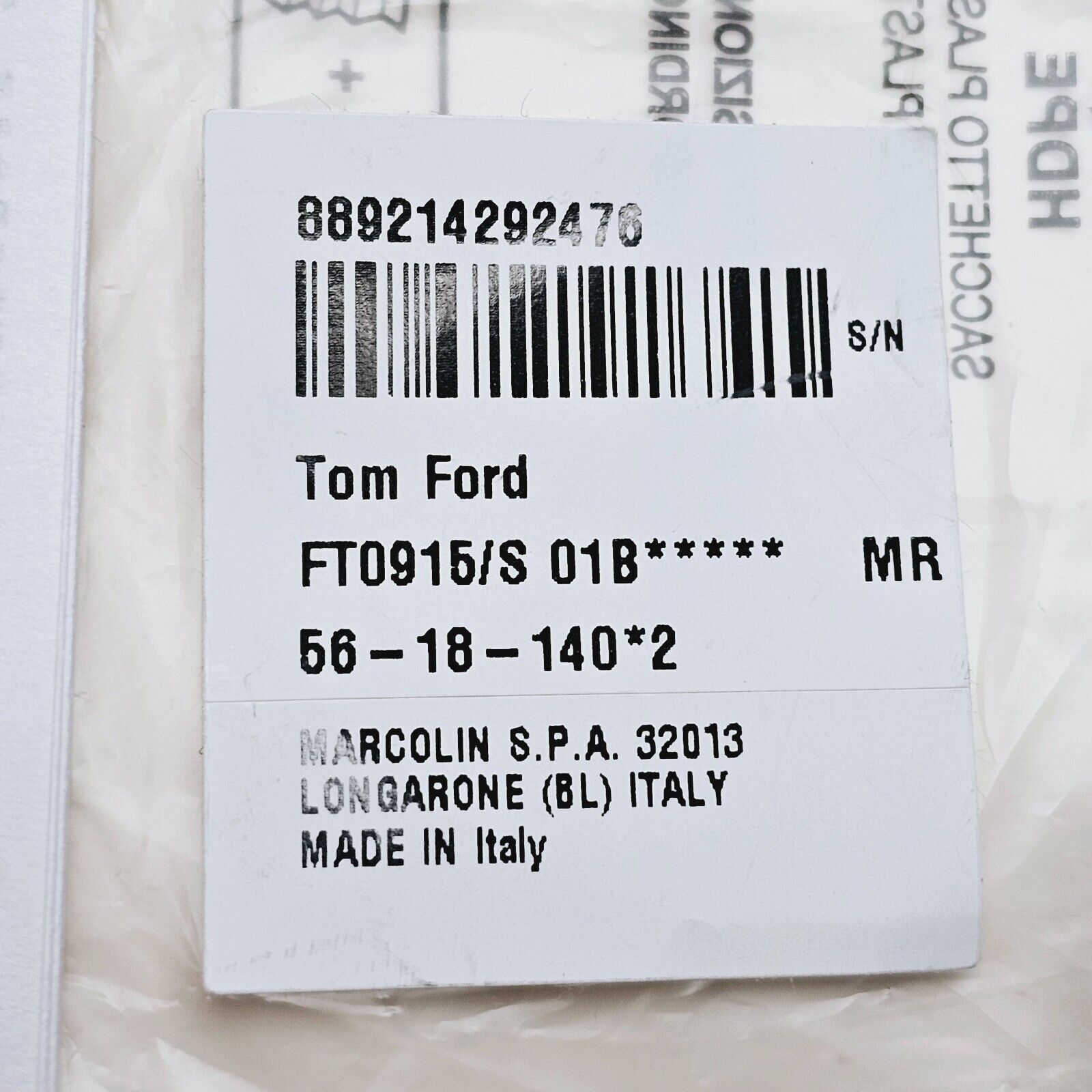 Tom Ford Sunglasses Isabella-02 Black Grey Gradient Cat Eye FT0915 TF 915 01B