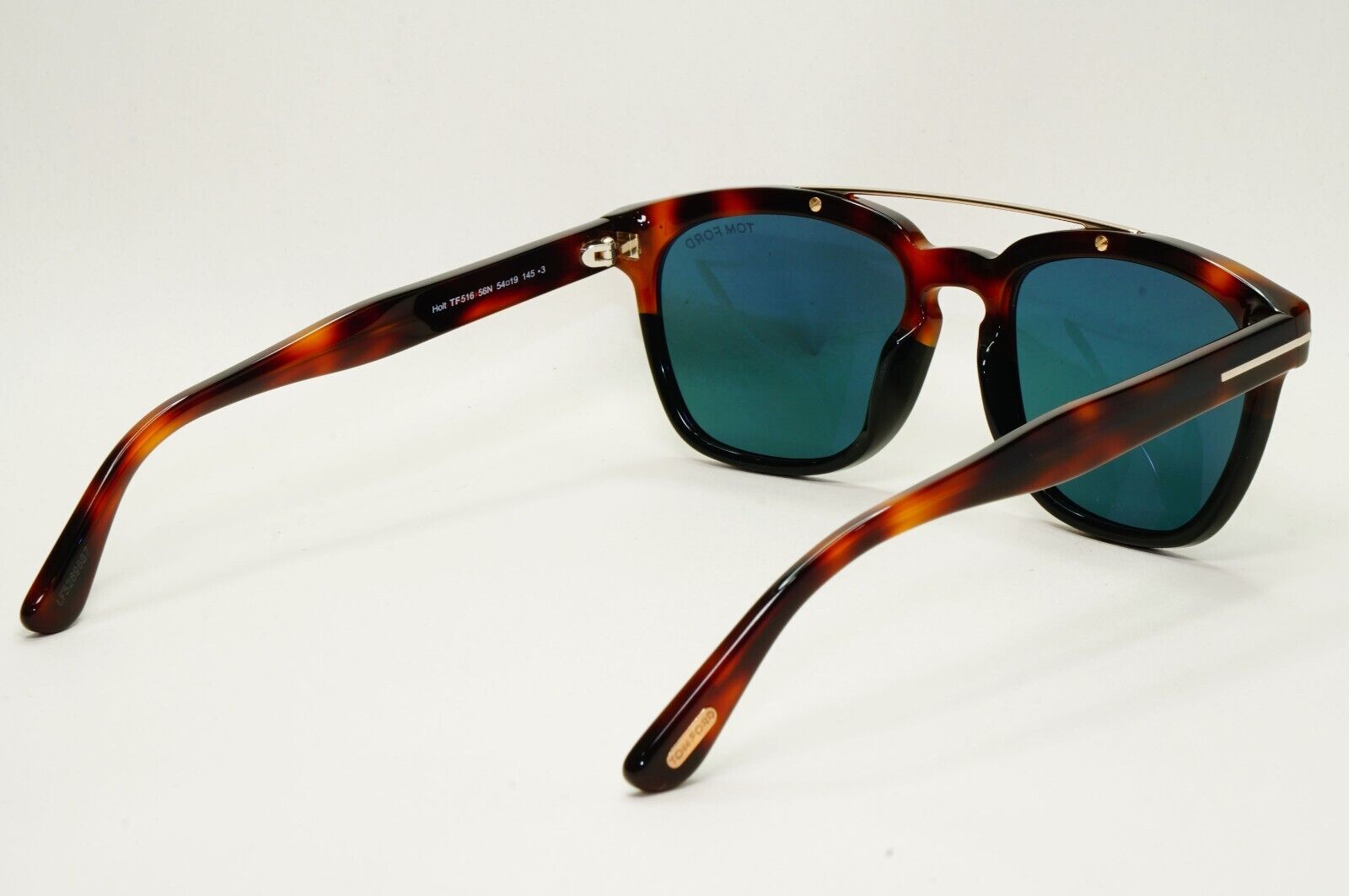 Tom Ford Sunglasses Holt Havana Brown Green Teal Bridge FT0516 TF 516 56N 54mm
