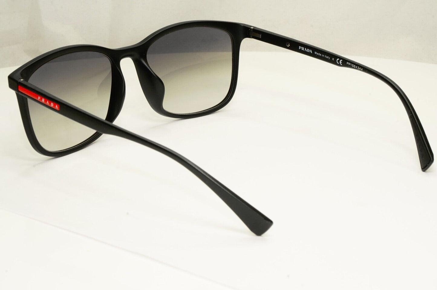 Prada Black Sunglasses Square Grey Gradient Lightweight SPS 01T F DG0-0A7 [a]