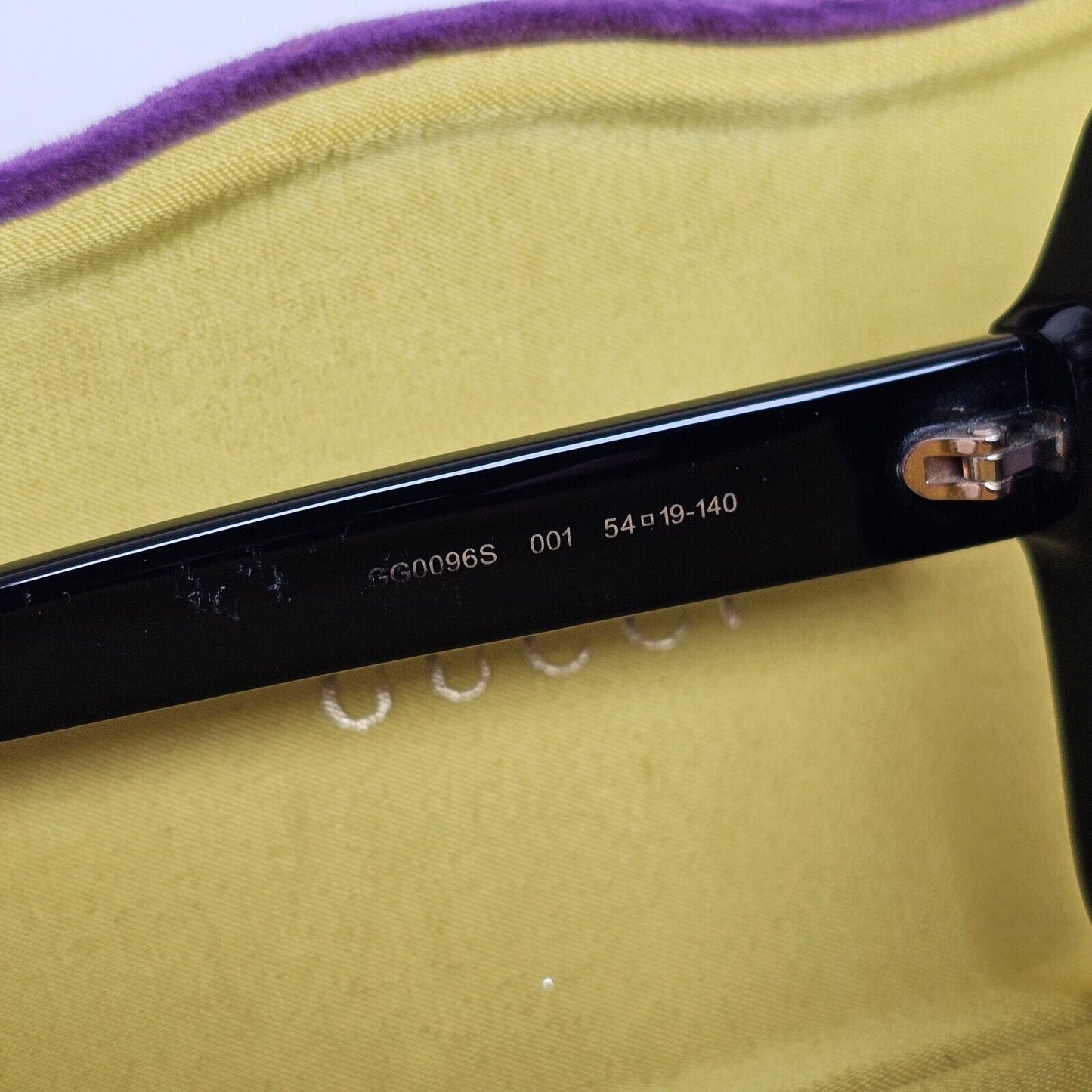 Gucci Sunglasses 2017 Bee Black Square Oversized Large GG0096S 001 120125