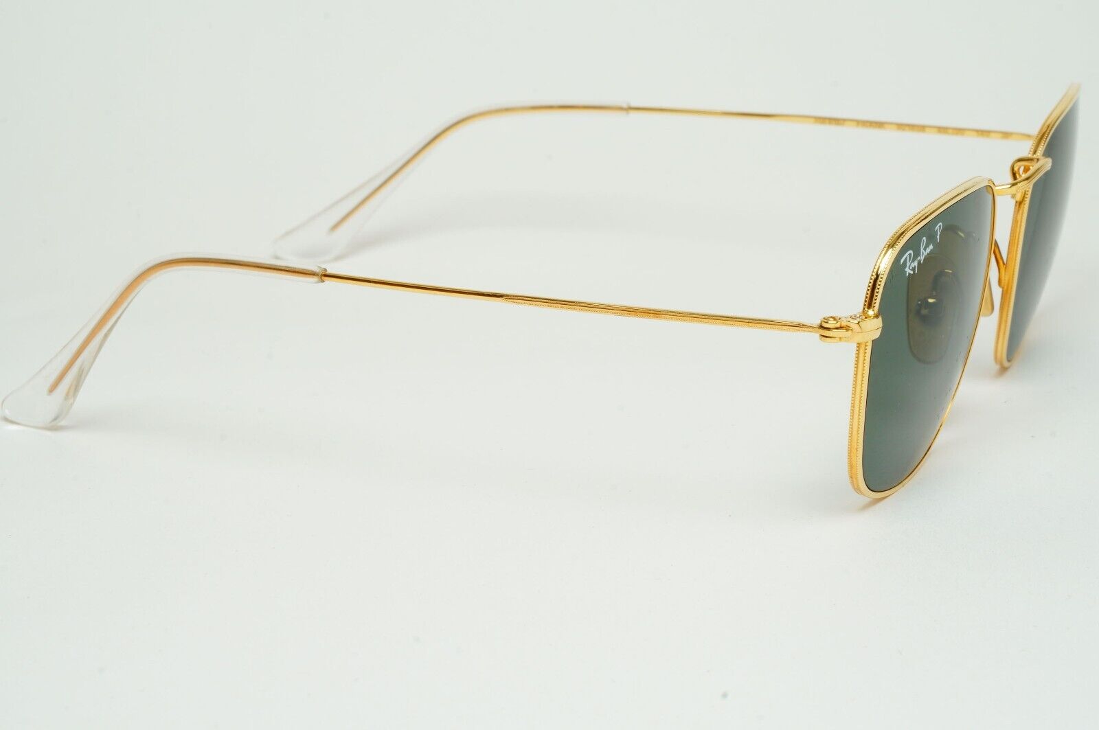 Ray-Ban Sunglasses Frank Titanium Polarized Gold Green RB 8157 9216/58 48mm
