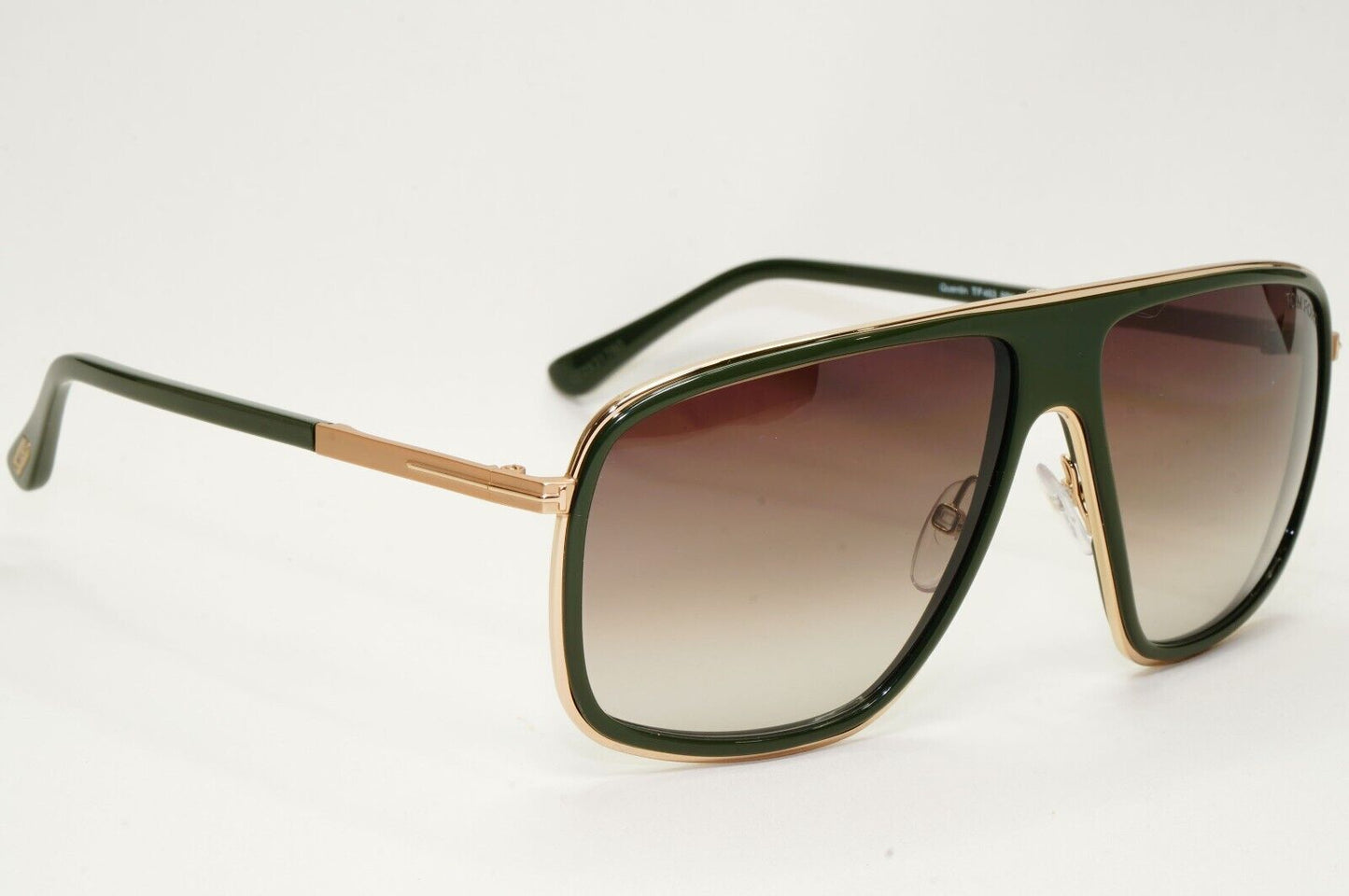Tom Ford Sunglasses Quentin Green Gold Brown Gradient Square FT0463 TF 463 98K