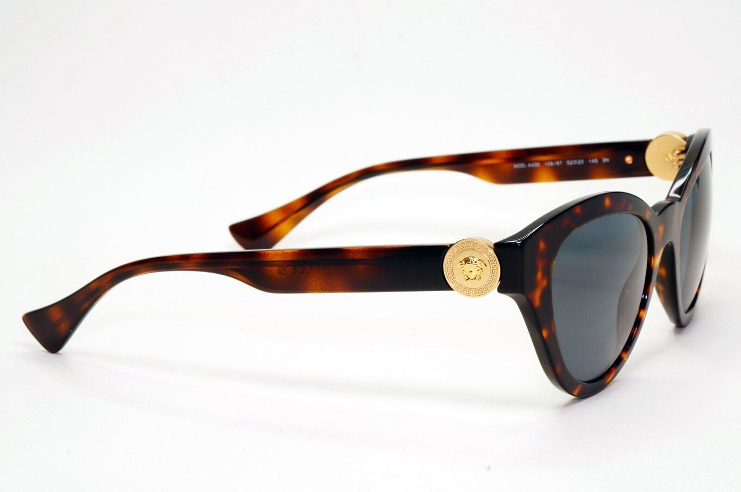 Versace Sunglasses Tortoise Havana Brown Grey Cat Eye MOD VE 4435 108/87 52mm