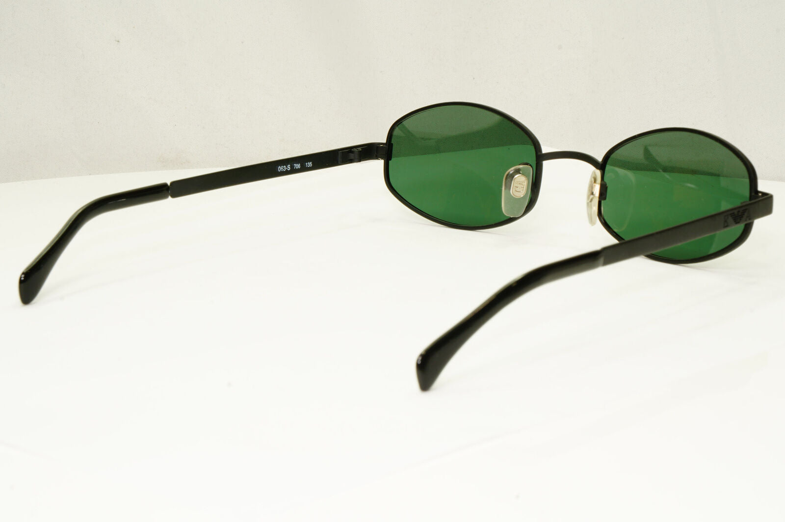 Emporio Armani 1997 Vintage Sunglasses Mens Womens Rectangle Black 063-S 706