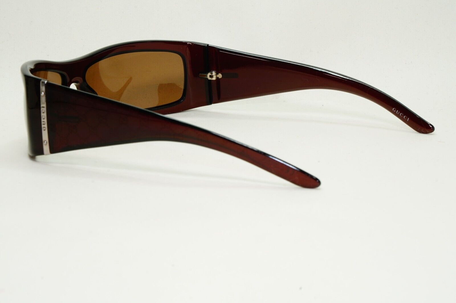 Gucci Sunglasses 2004 Vintage Brown Dark Monogram GG 1564/S RGF8U 011124