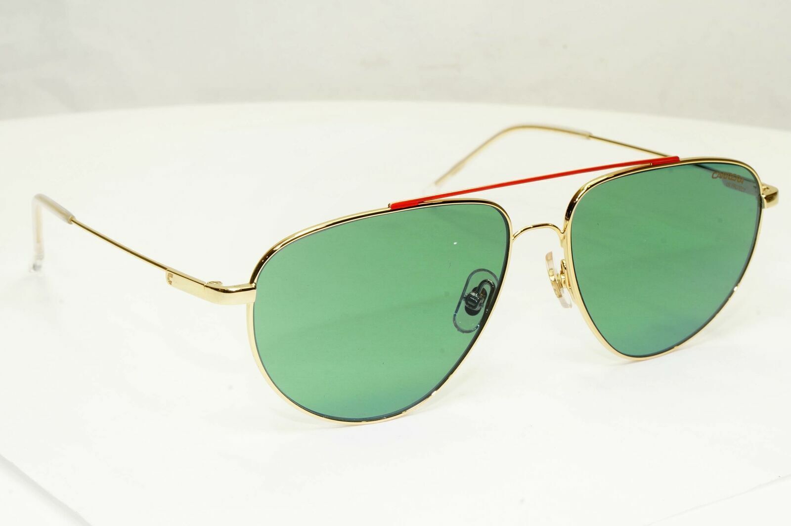 Carrera Gold Sunglasses Mens Shiny Metal Green Pilot Mens  2014 T/S J5GKU